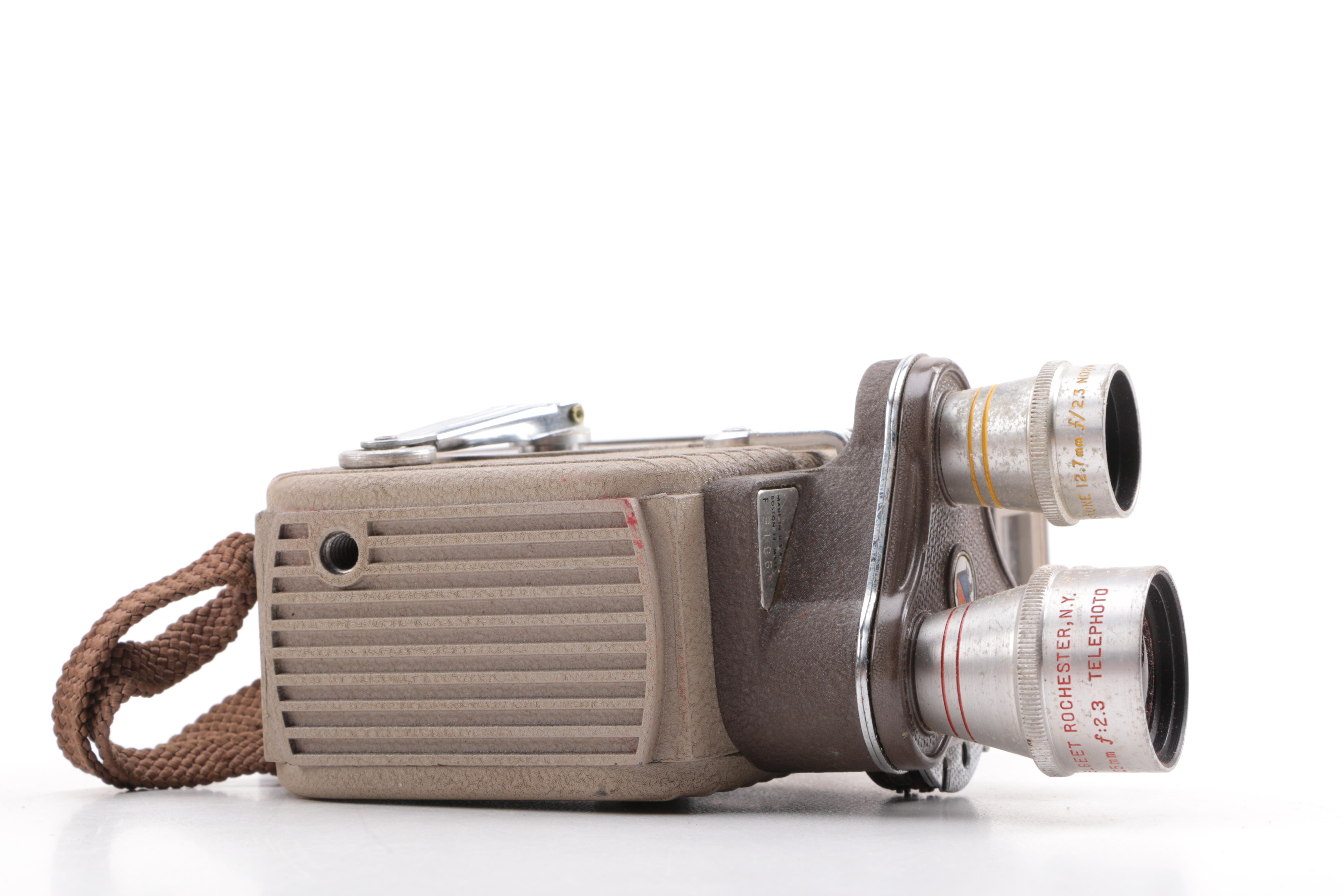 Keystone Video Camera and Minolta SR-T Camera with Accessories