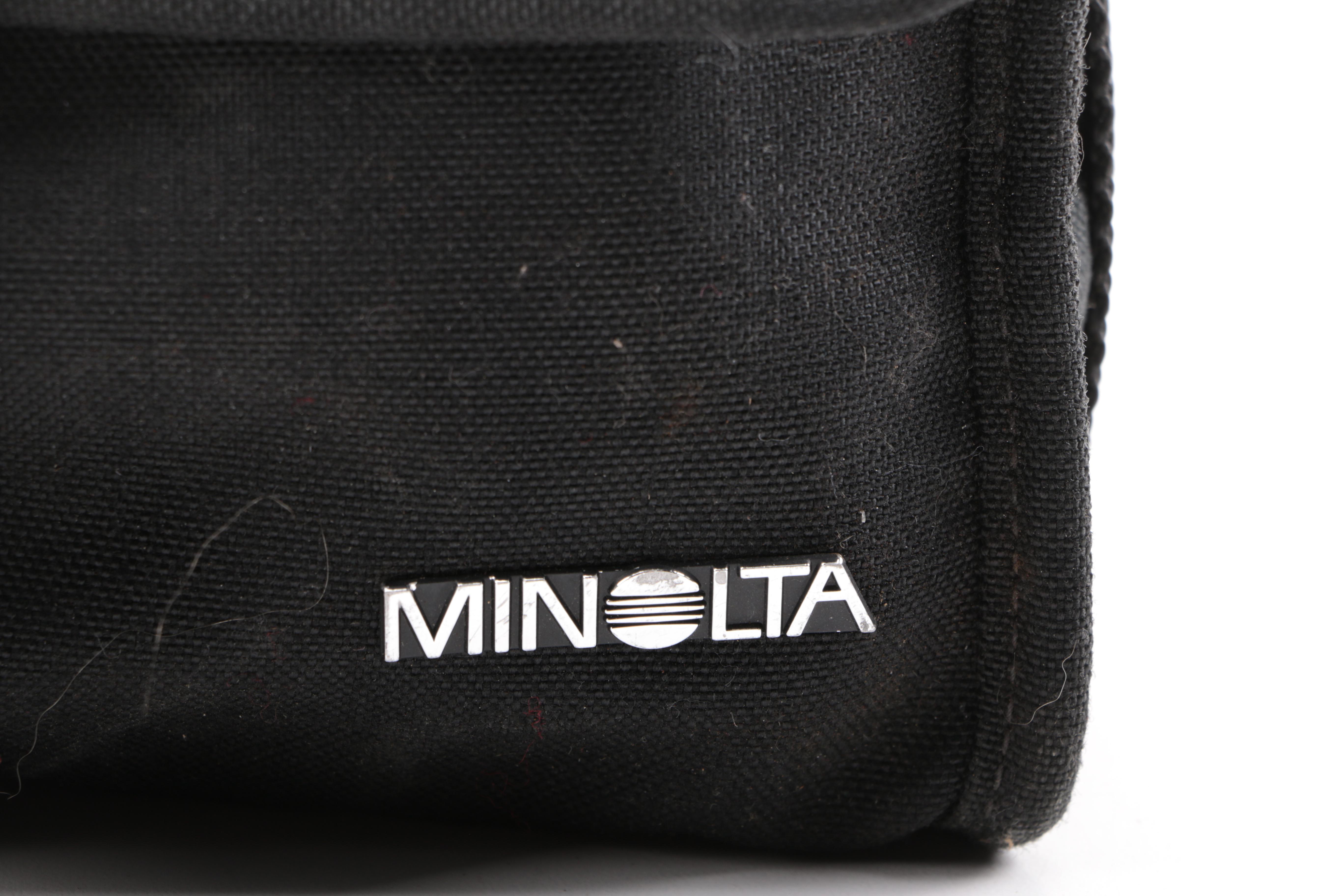 Keystone Video Camera and Minolta SR-T Camera with Accessories