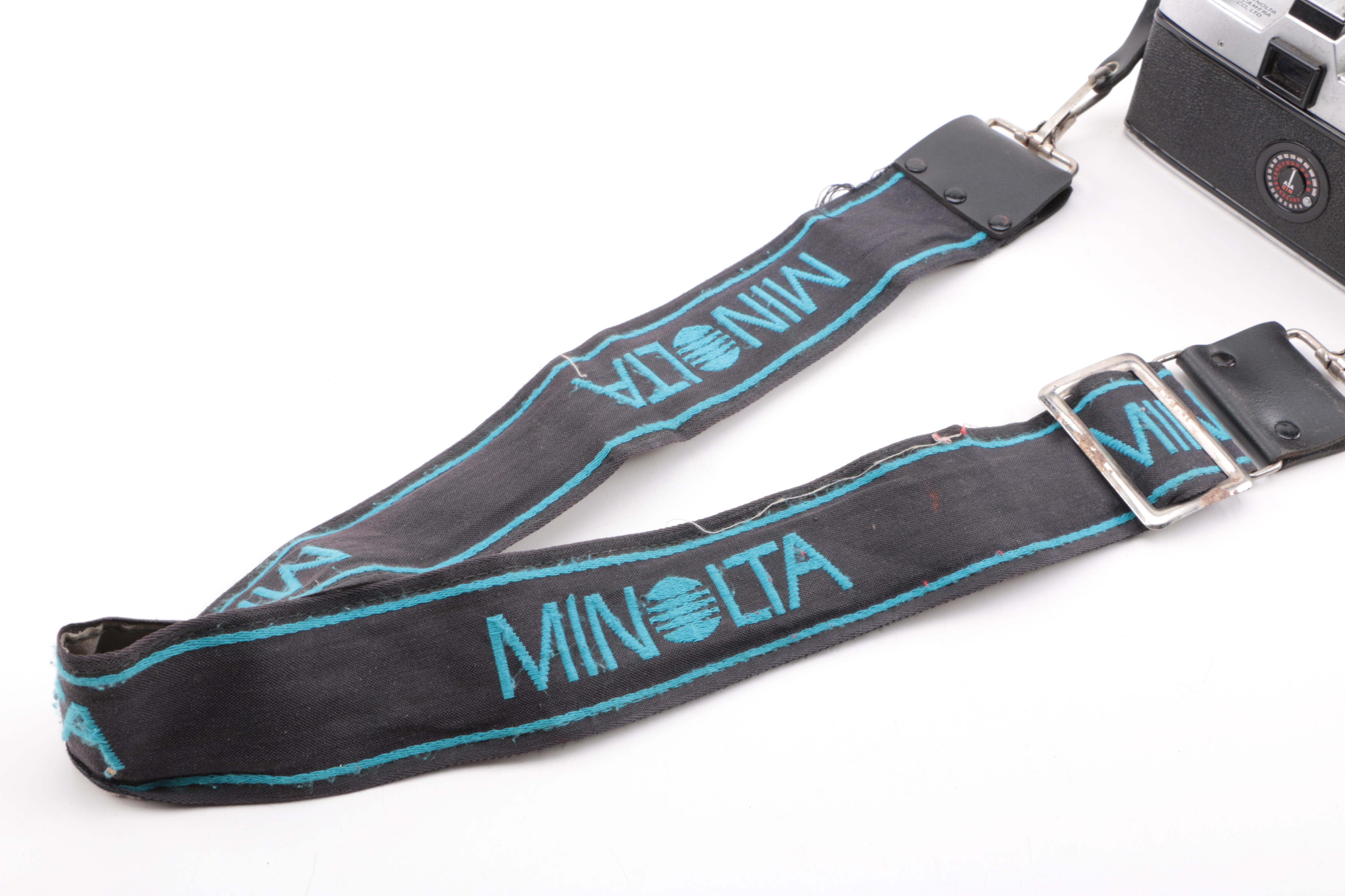 Keystone Video Camera and Minolta SR-T Camera with Accessories