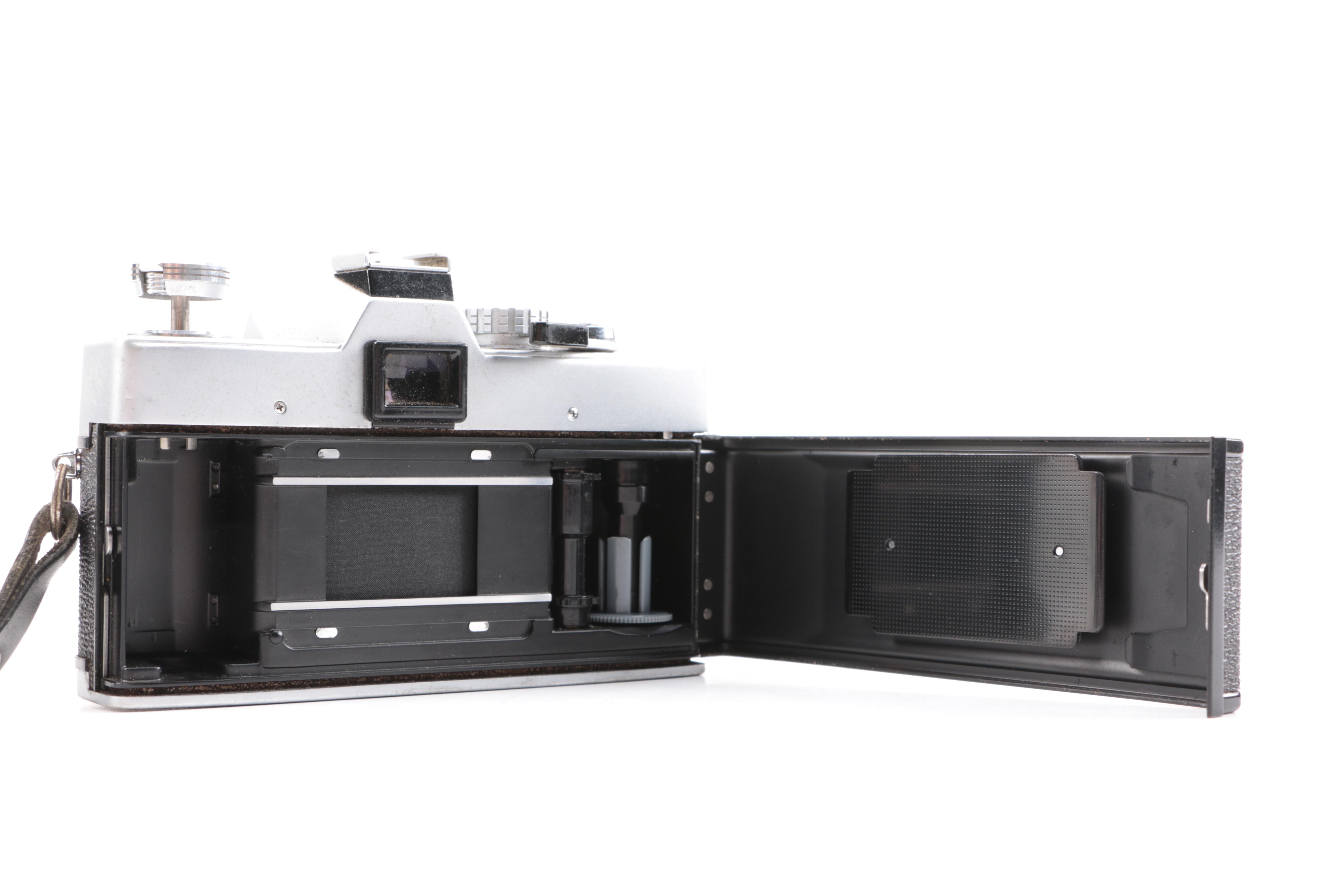 Keystone Video Camera and Minolta SR-T Camera with Accessories