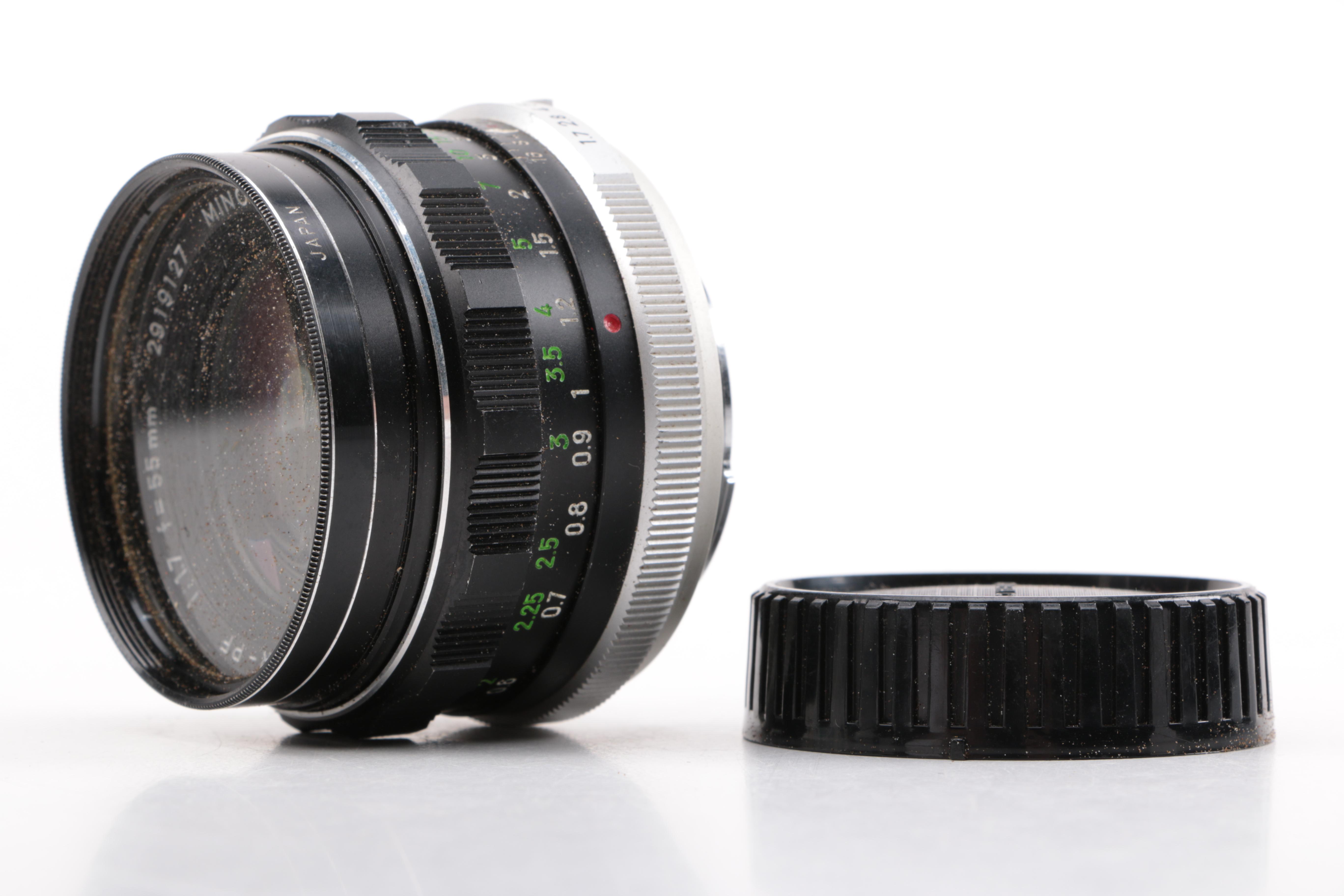 Keystone Video Camera and Minolta SR-T Camera with Accessories