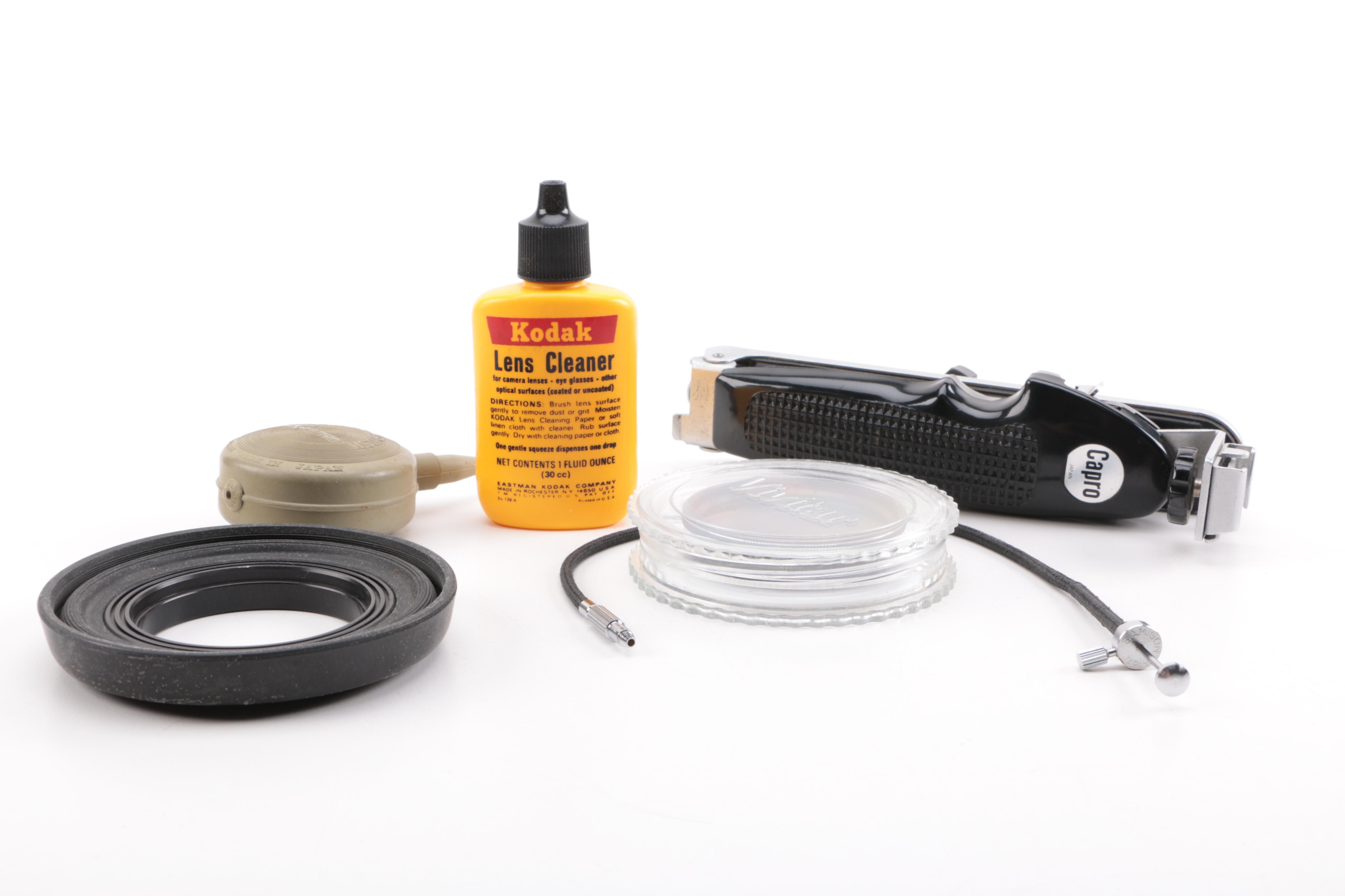 Keystone Video Camera and Minolta SR-T Camera with Accessories