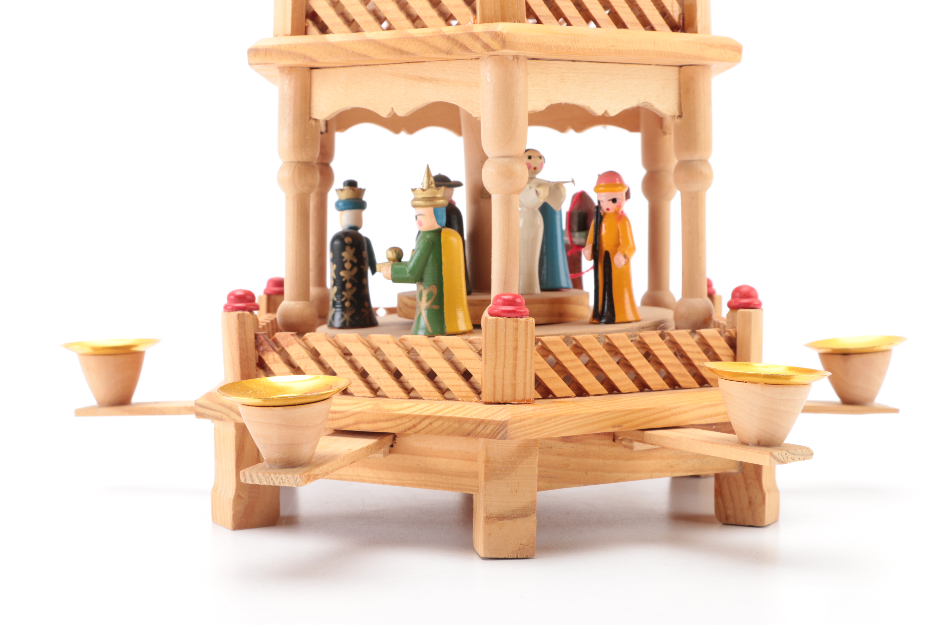 German Nativity Christmas Pyramid Carousel