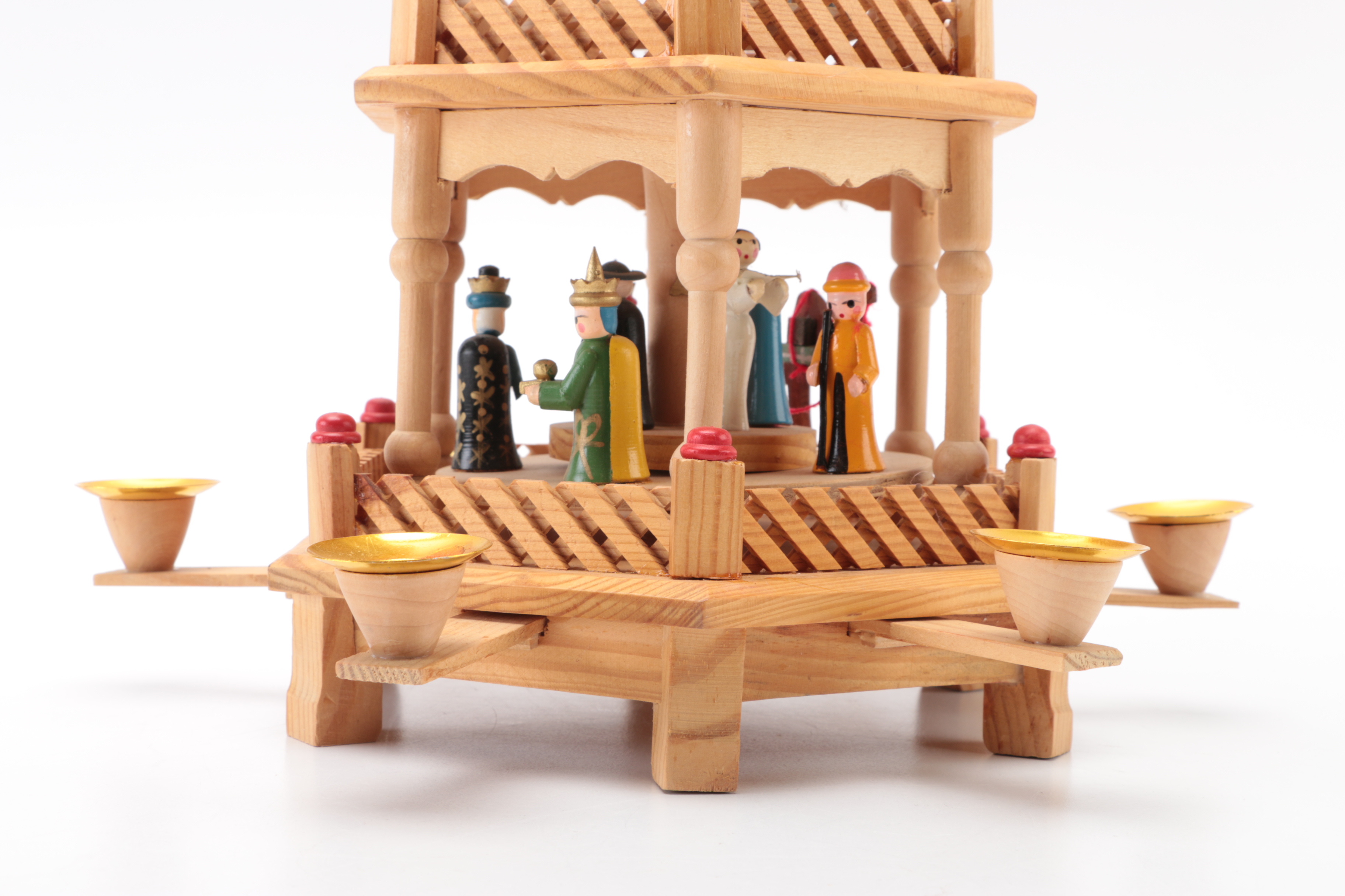 German Nativity Christmas Pyramid Carousel