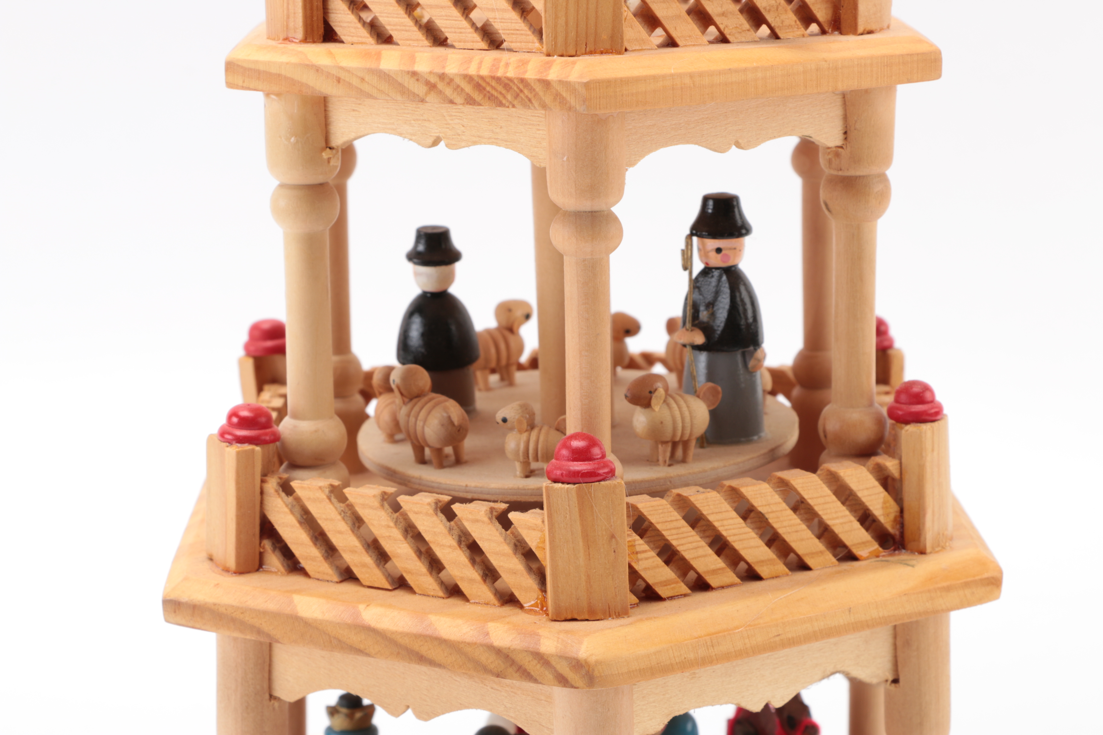 German Nativity Christmas Pyramid Carousel