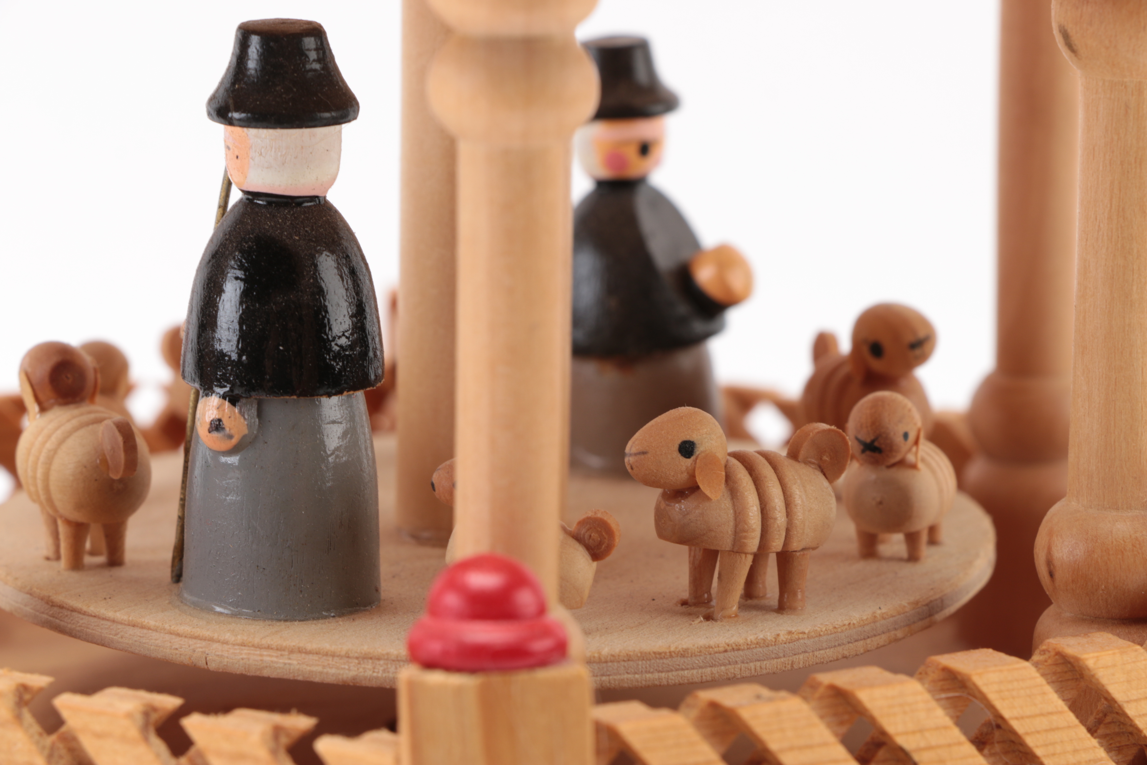 German Nativity Christmas Pyramid Carousel