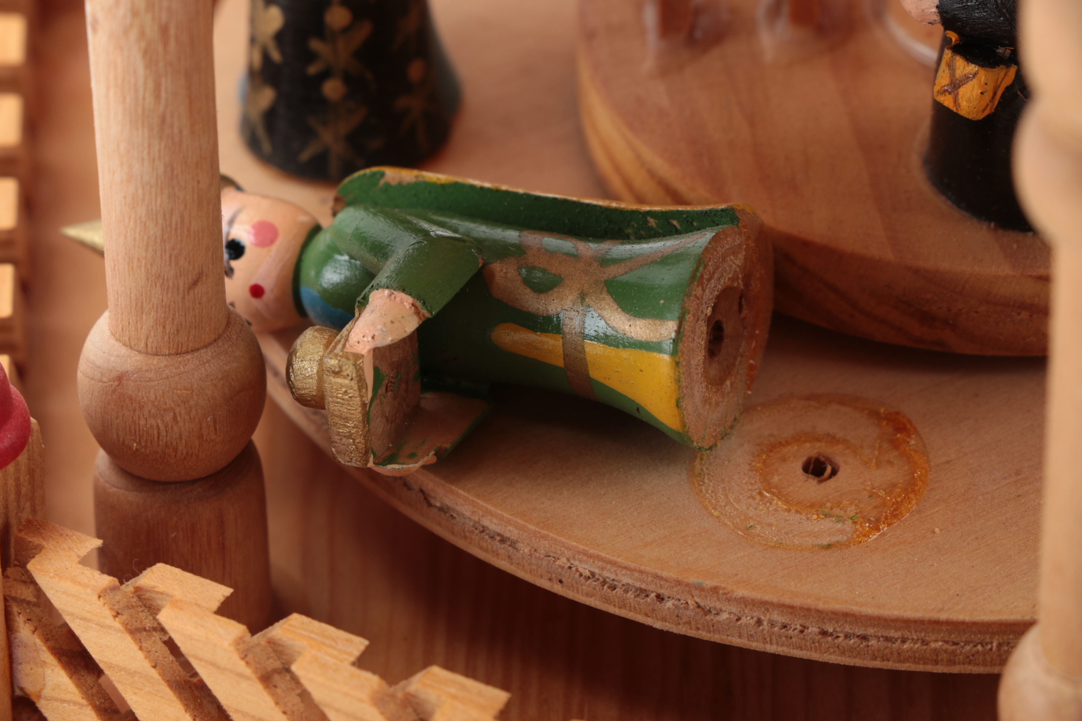 German Nativity Christmas Pyramid Carousel