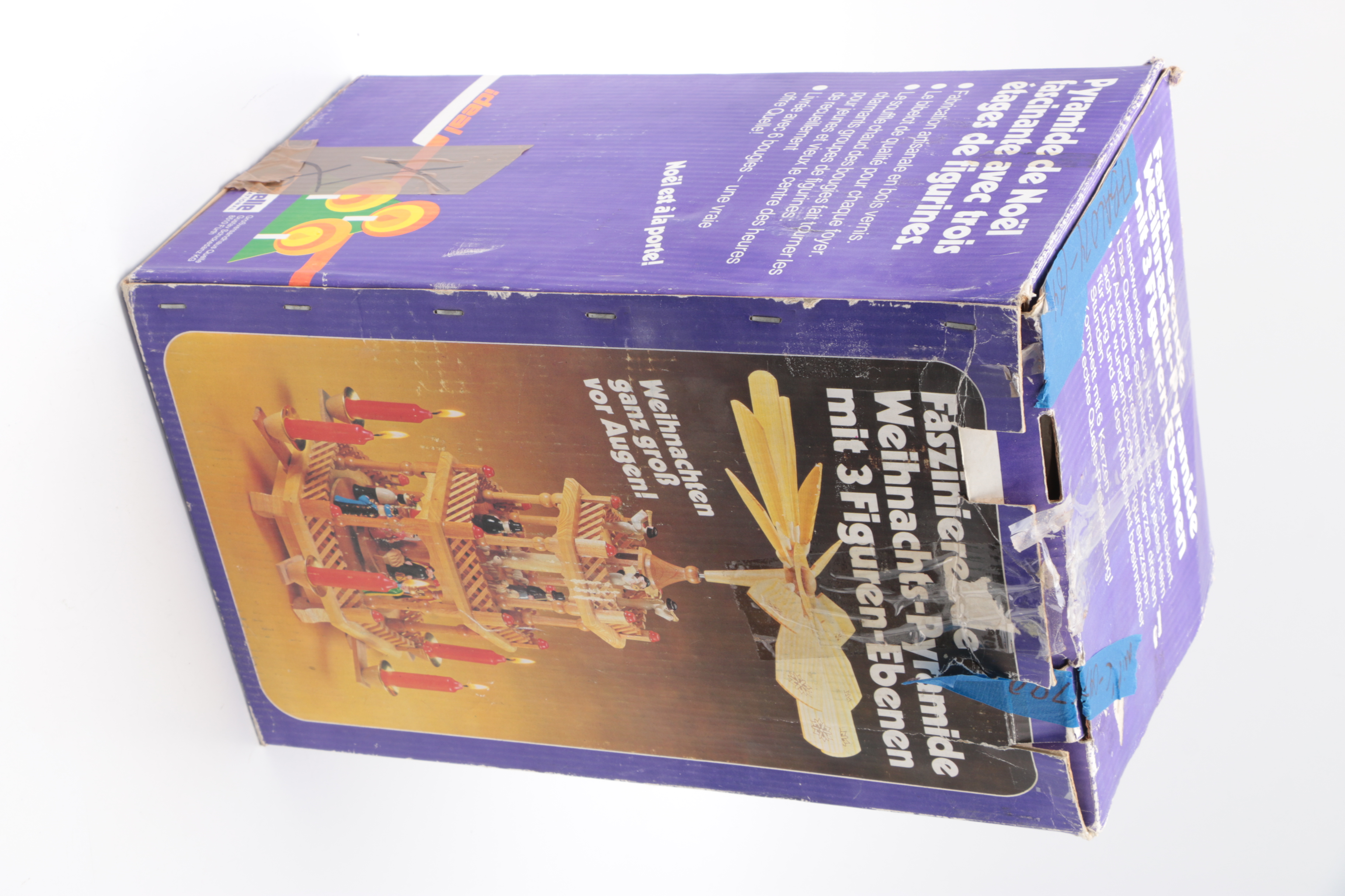 German Nativity Christmas Pyramid Carousel