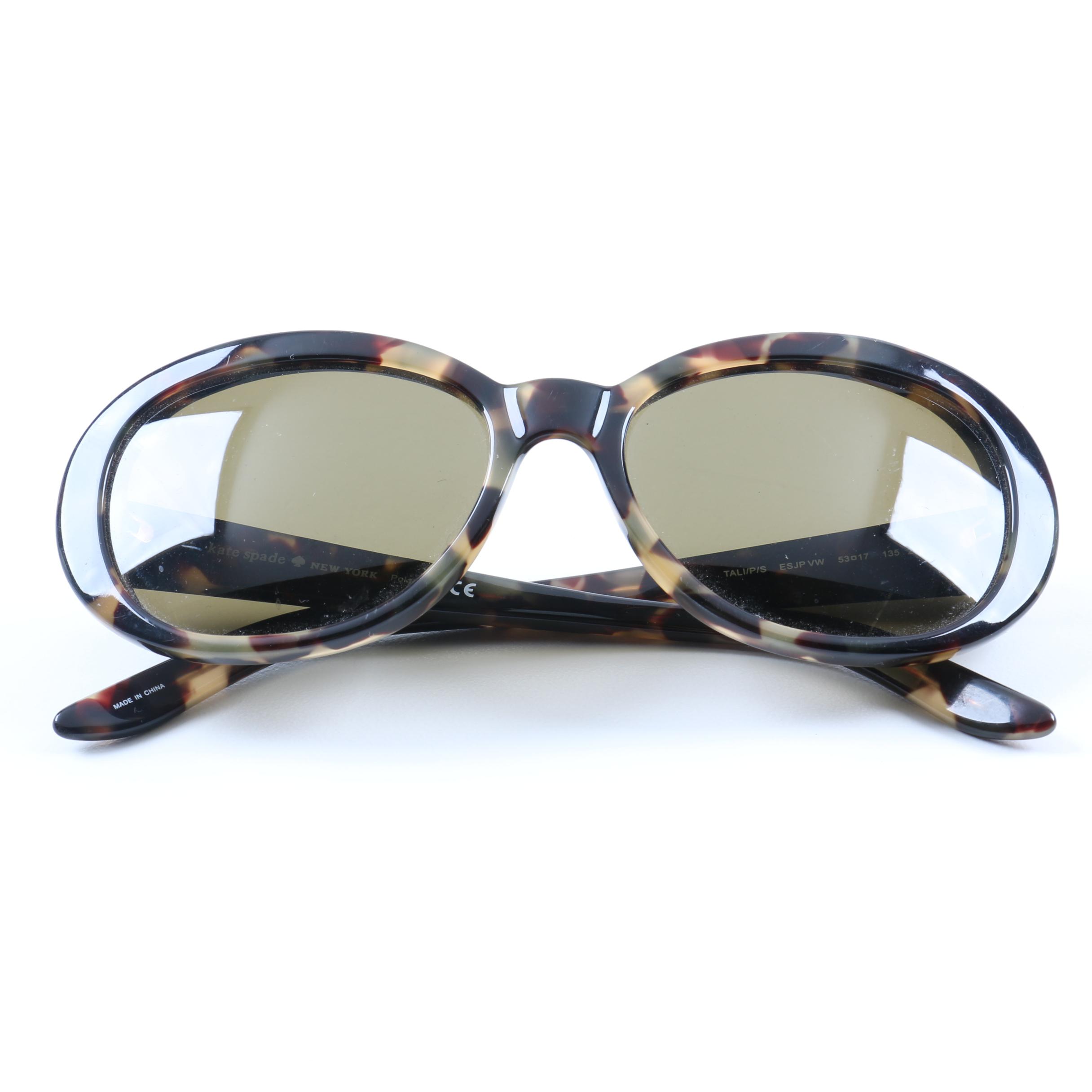 Kate Spade Polarized Sunglasses with Tortoiseshell Color Frames