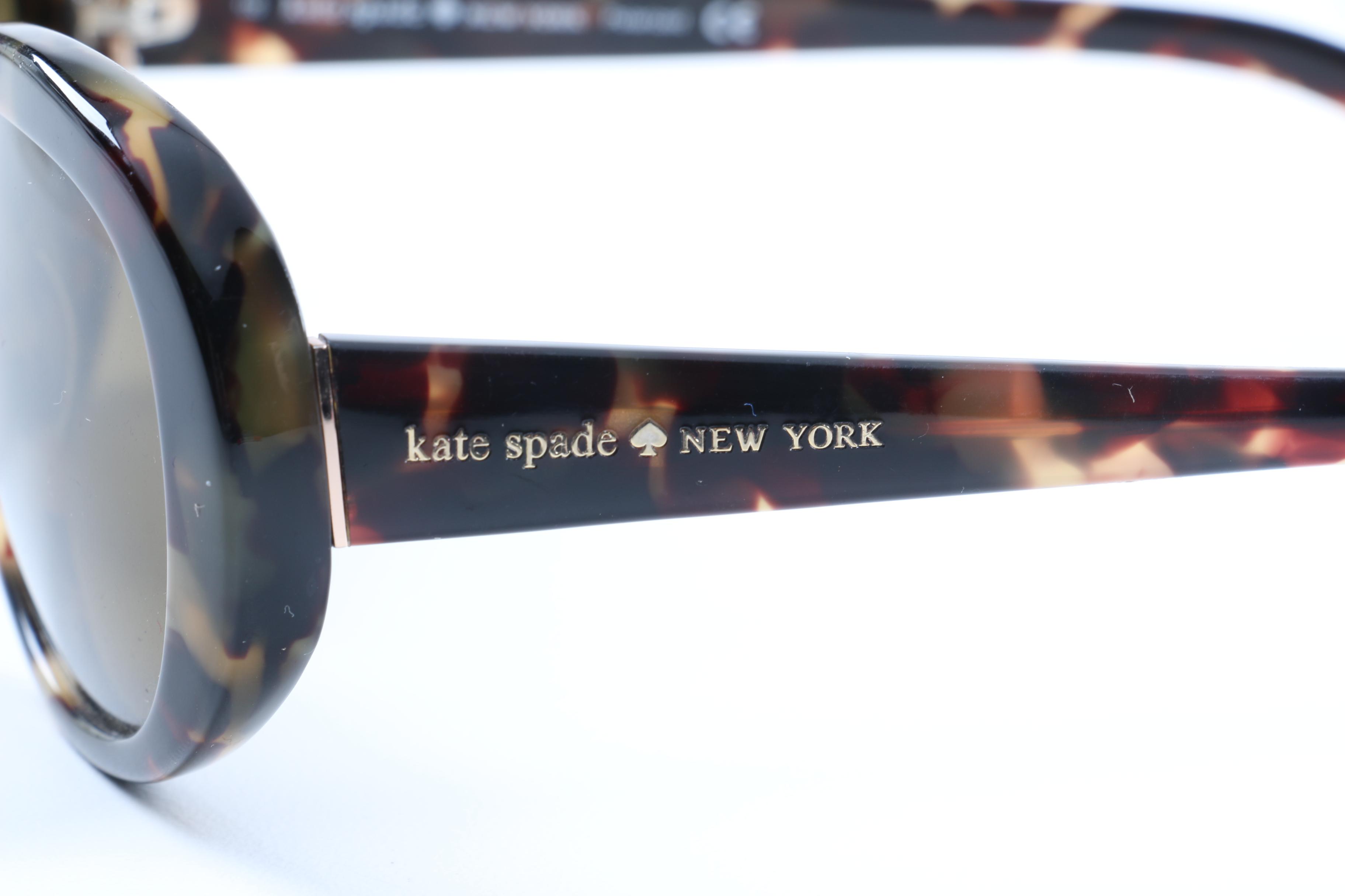 Kate Spade Polarized Sunglasses with Tortoiseshell Color Frames