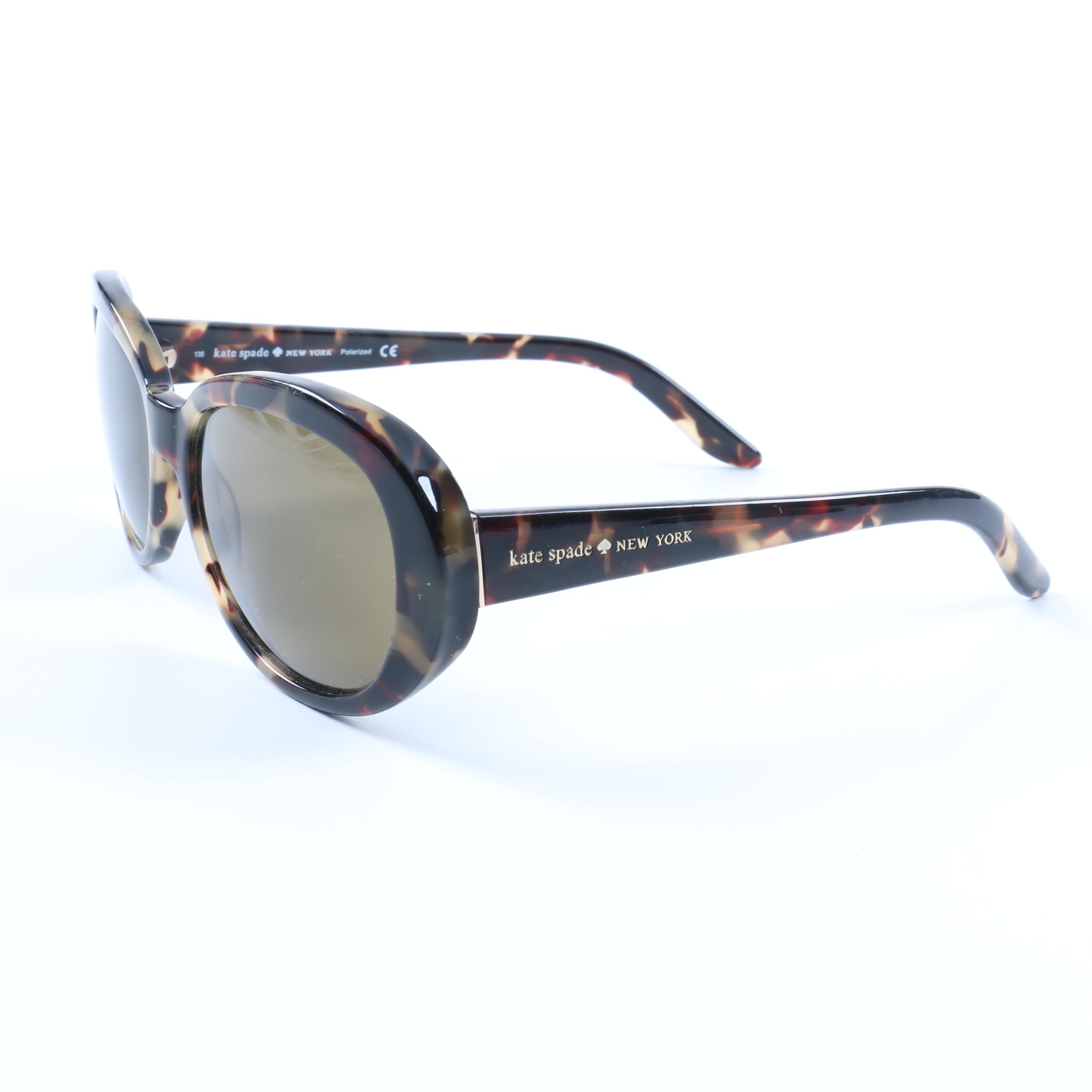 Kate Spade Polarized Sunglasses with Tortoiseshell Color Frames