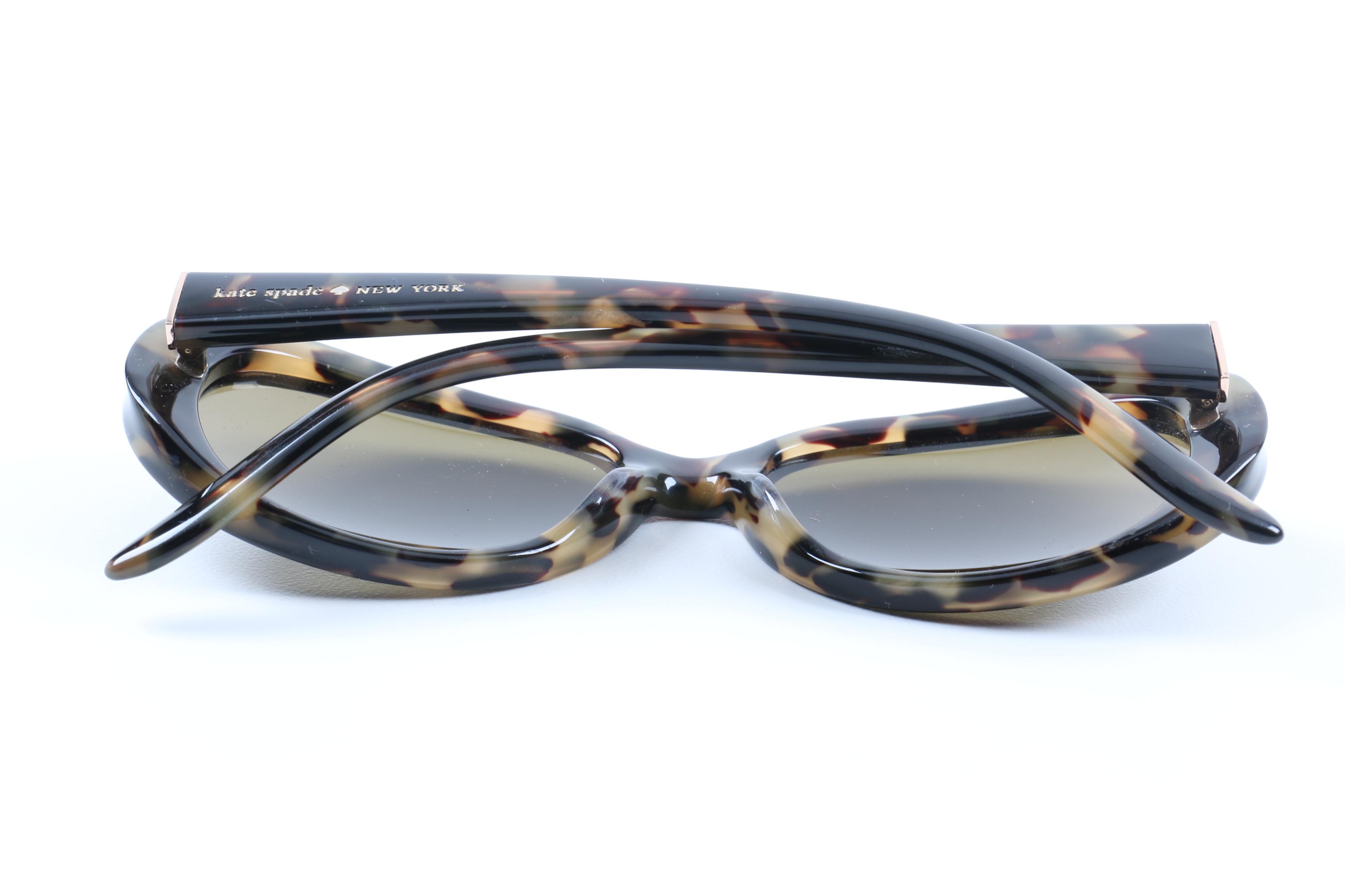 Kate Spade Polarized Sunglasses with Tortoiseshell Color Frames