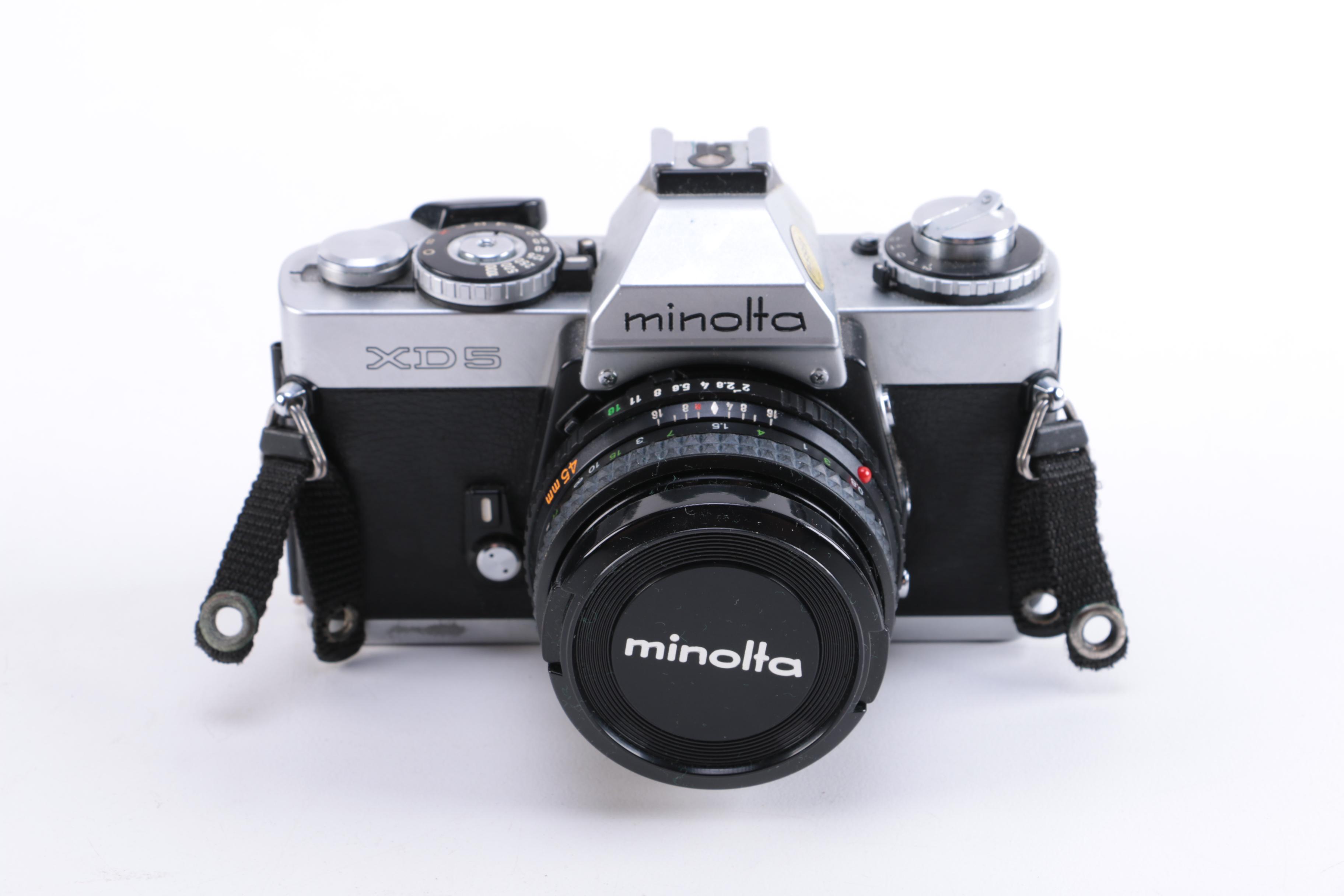 Minolta XD-5 Camera with Accessories