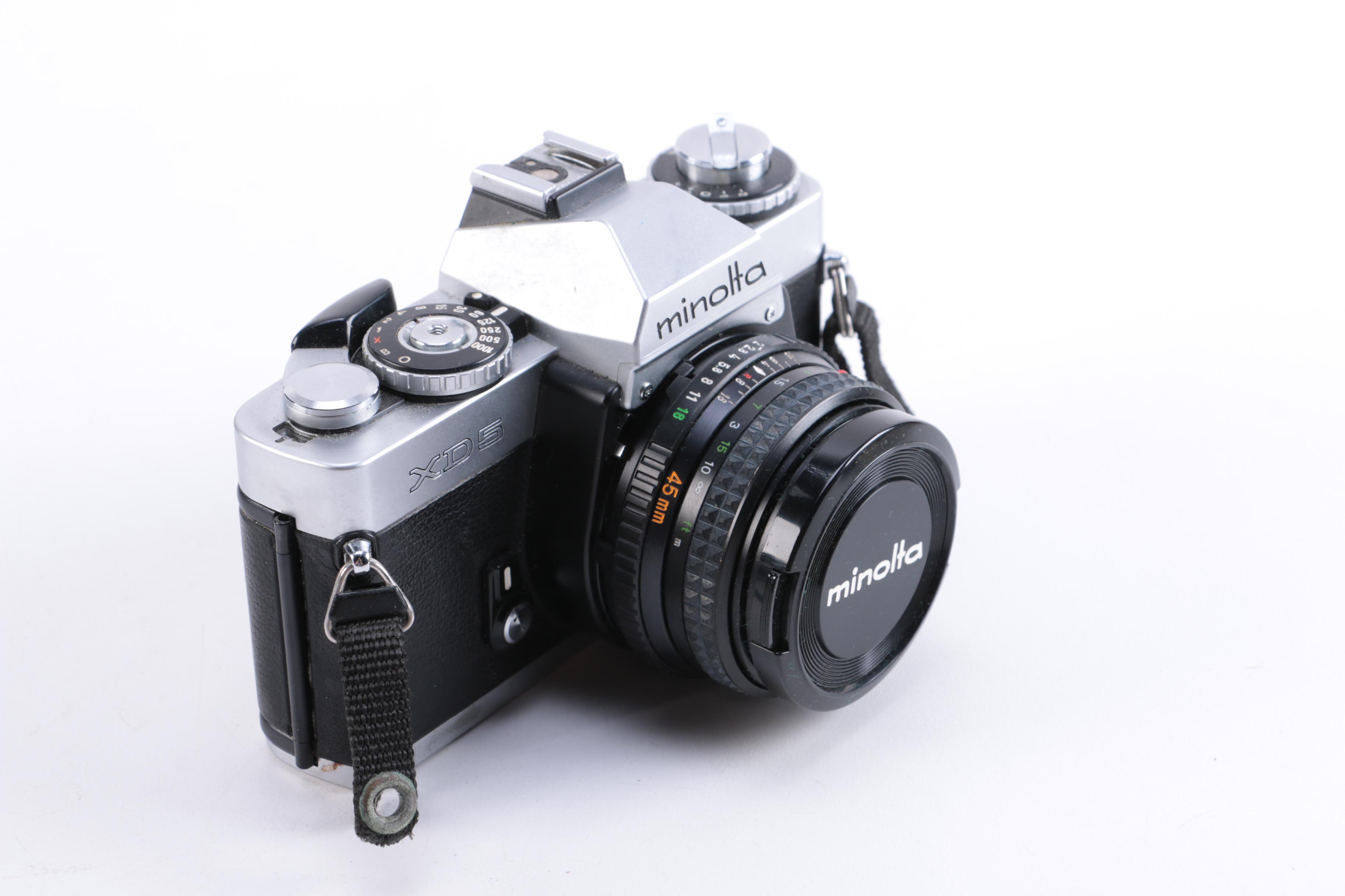 Minolta XD-5 Camera with Accessories