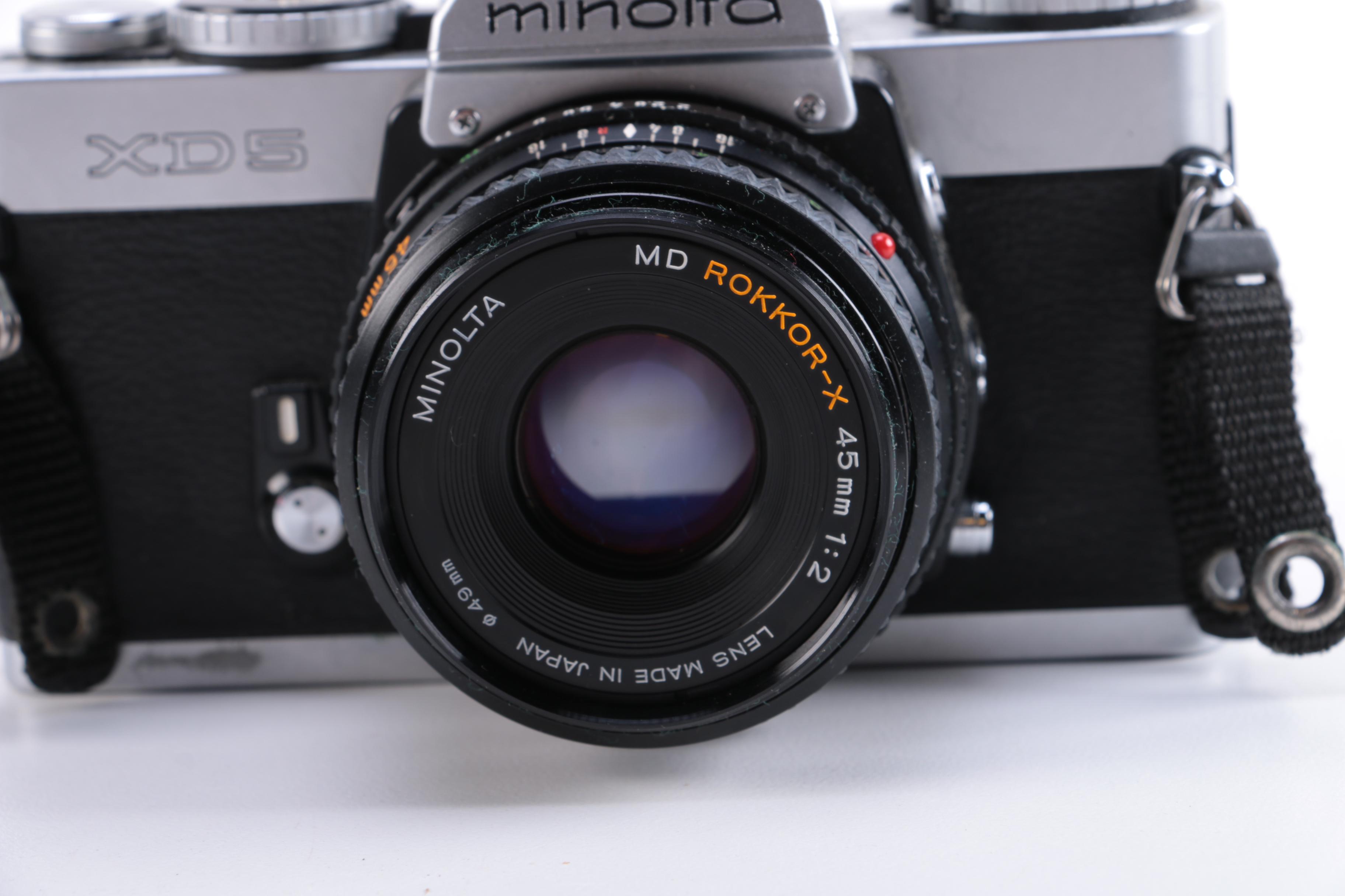 Minolta XD-5 Camera with Accessories