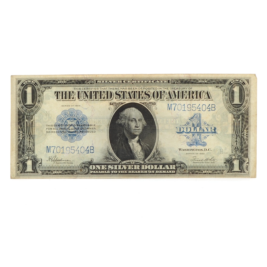 Series 1923 Blue Seal $1 Silver Certificate
