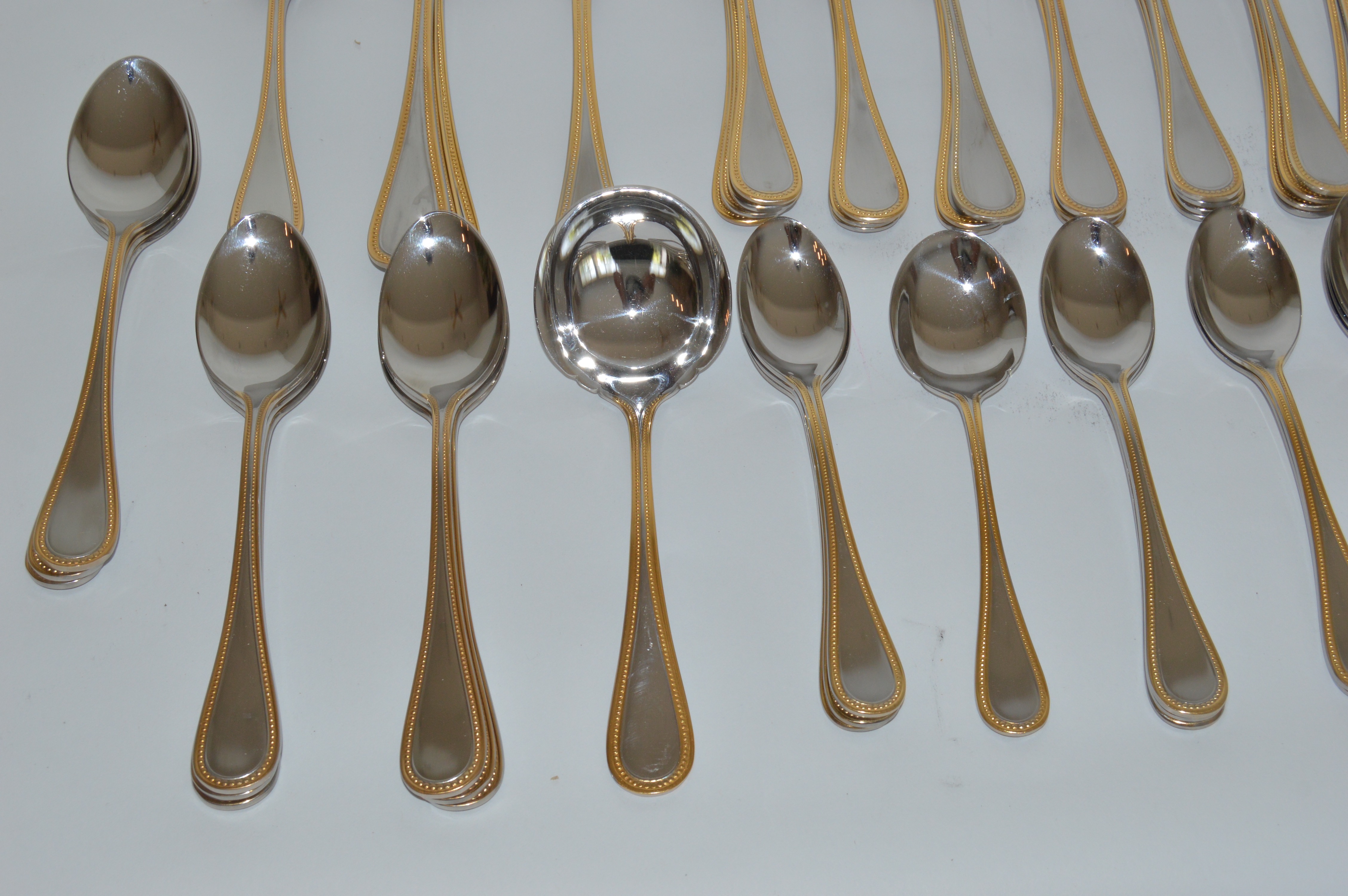 "Beaded Antique Gold" Towle Stainless Flatware