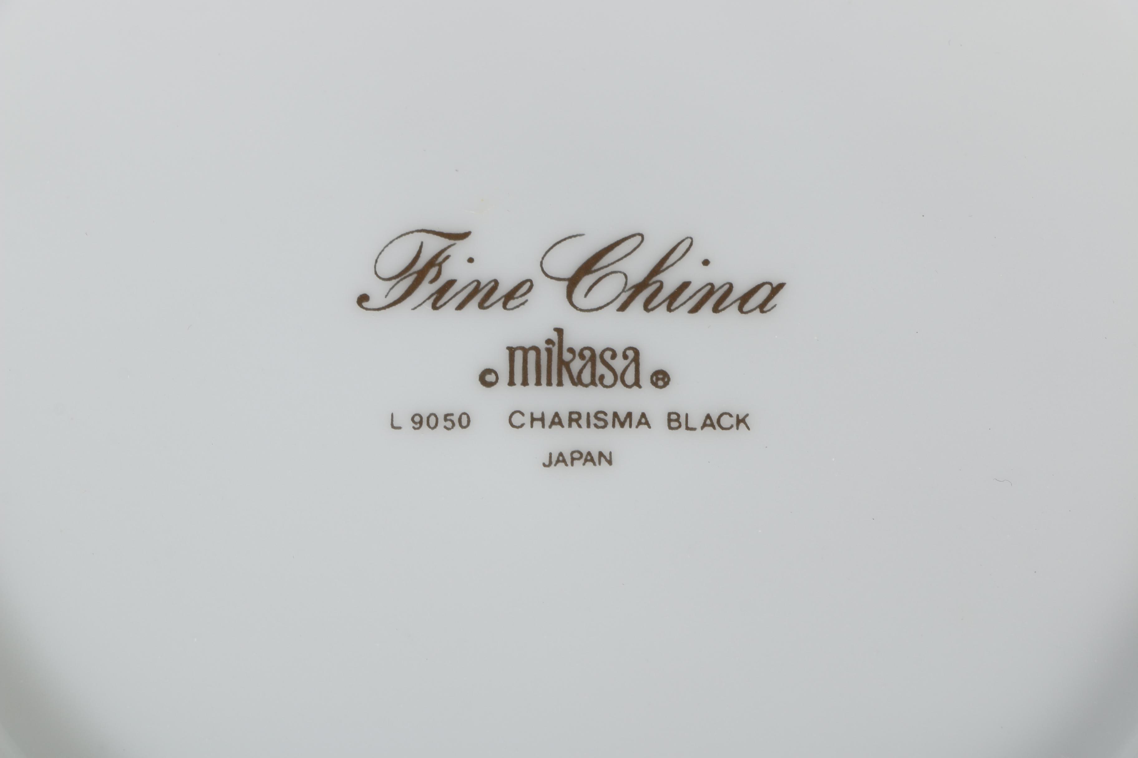 Mikasa "Charisma Black" Dinnerware