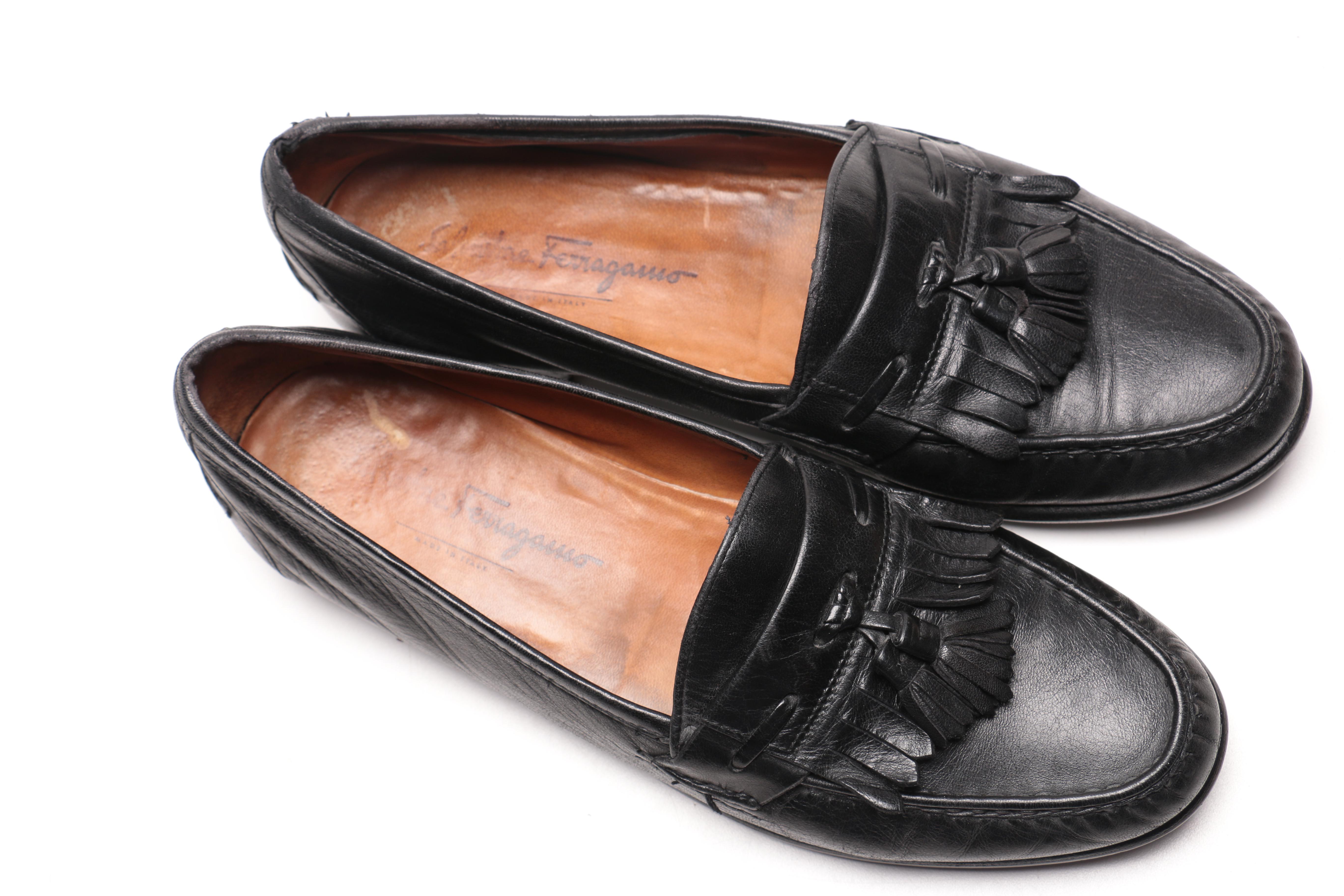 Men's Salvatore Ferragamo Black Leather Shoes