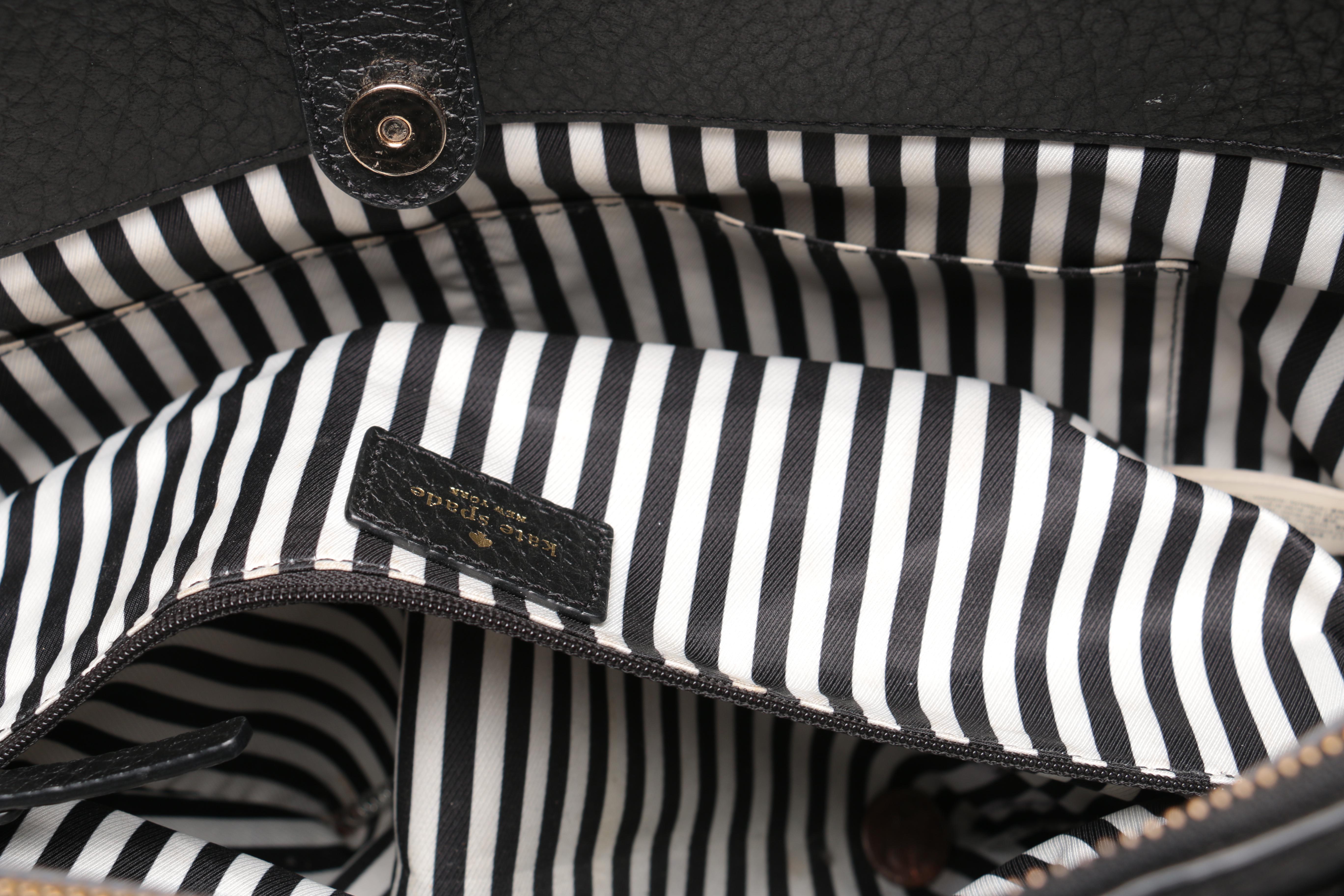 Kate Spade Shoulder Bag with Striped Lining