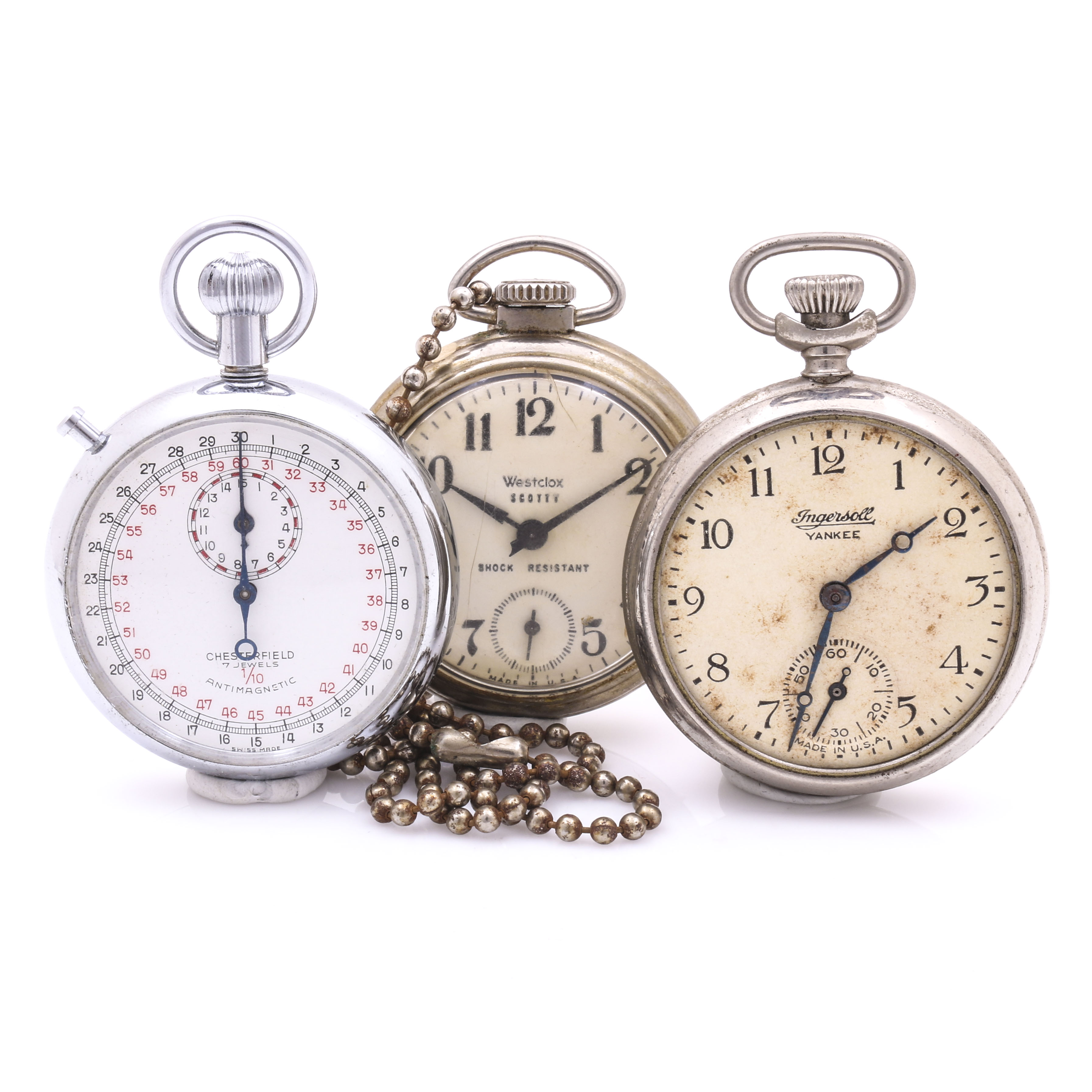 Pocket Watches and a Stop Watch