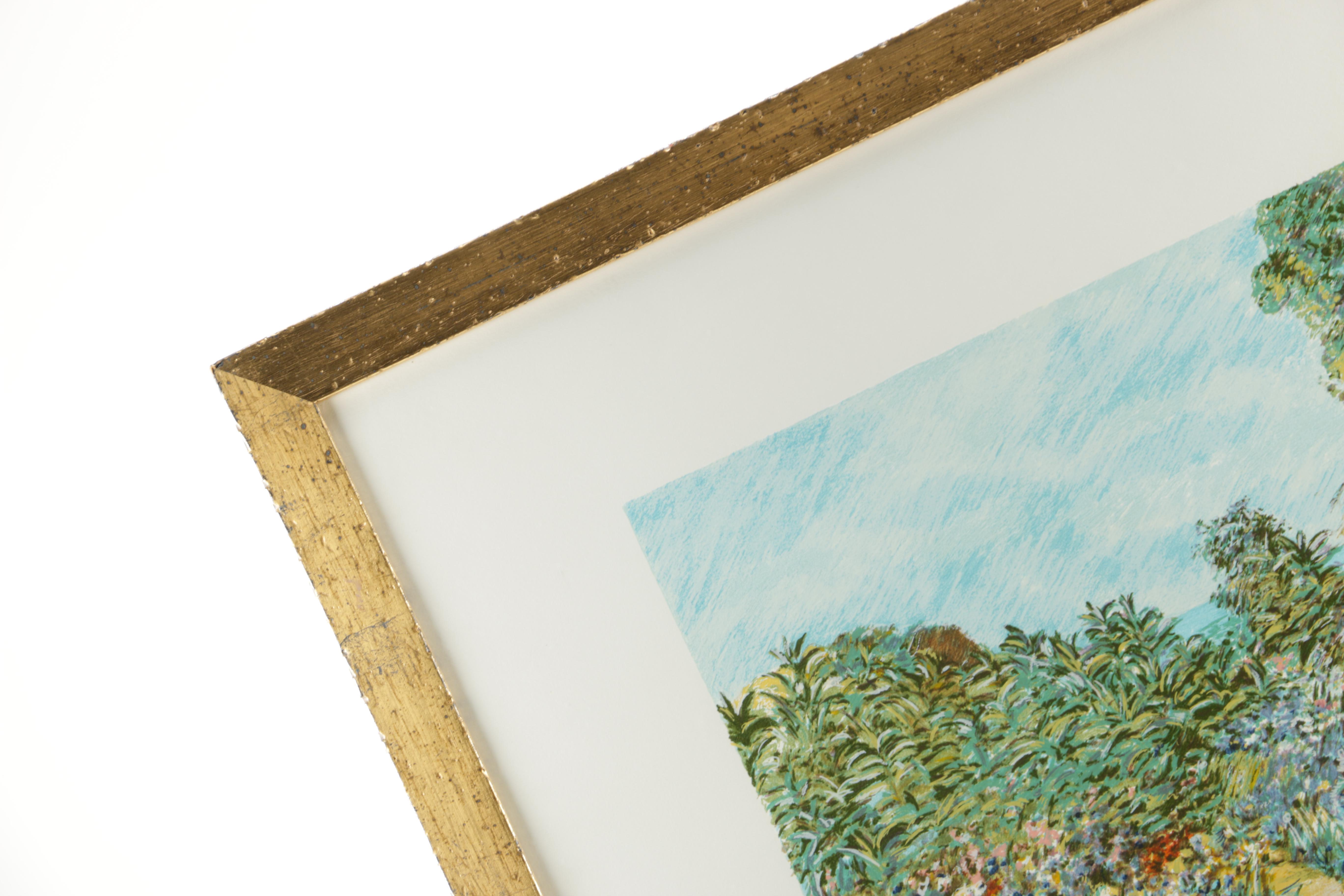 Michele Cascella Limited Edition Serigraph of a Garden