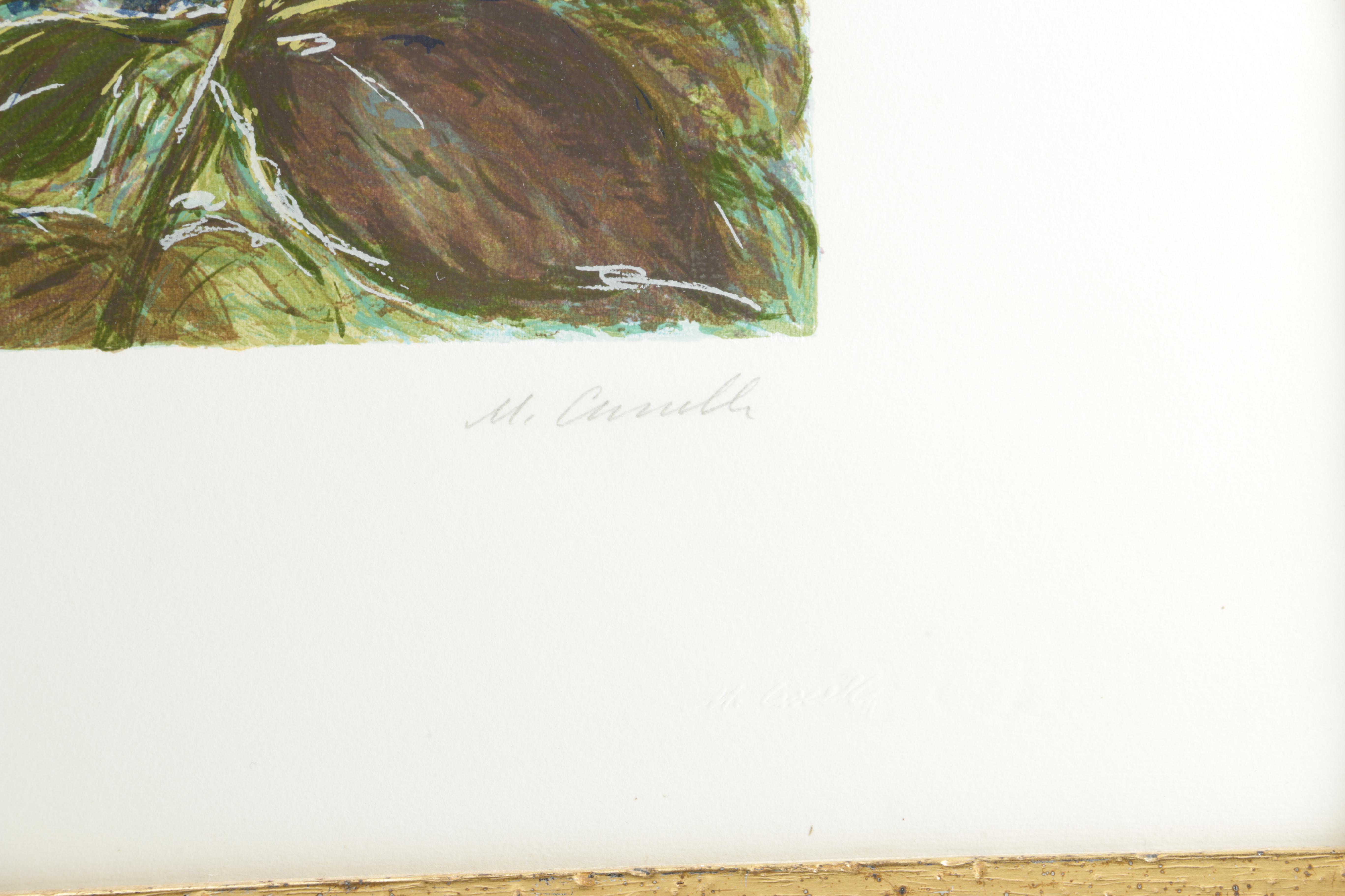 Michele Cascella Limited Edition Serigraph of a Garden