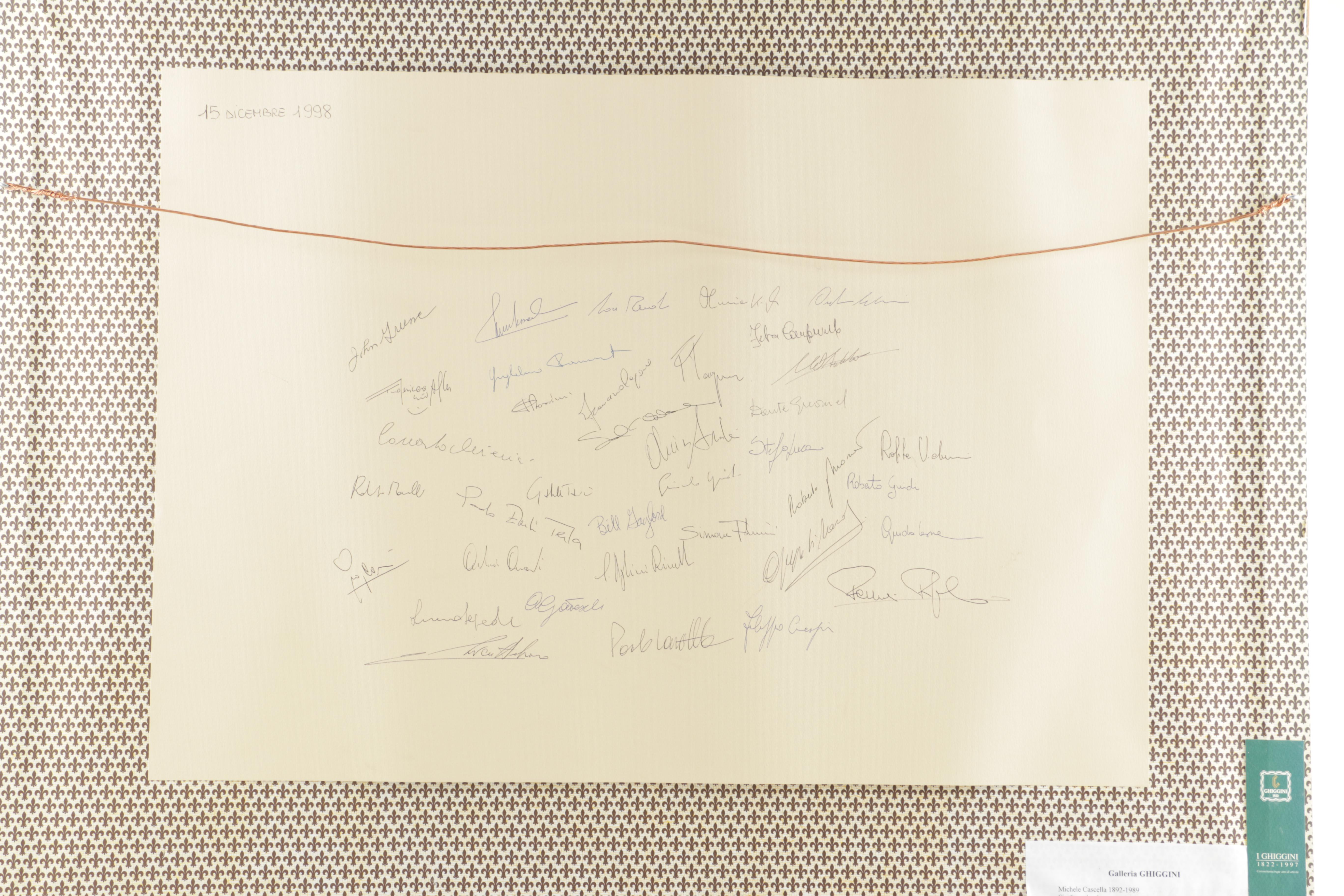 Michele Cascella Limited Edition Serigraph of a Garden