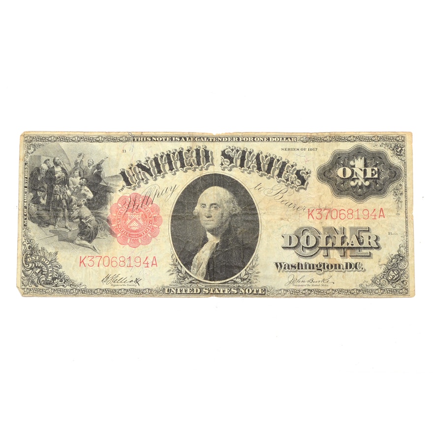 Series of 1917 One Dollar United States Note