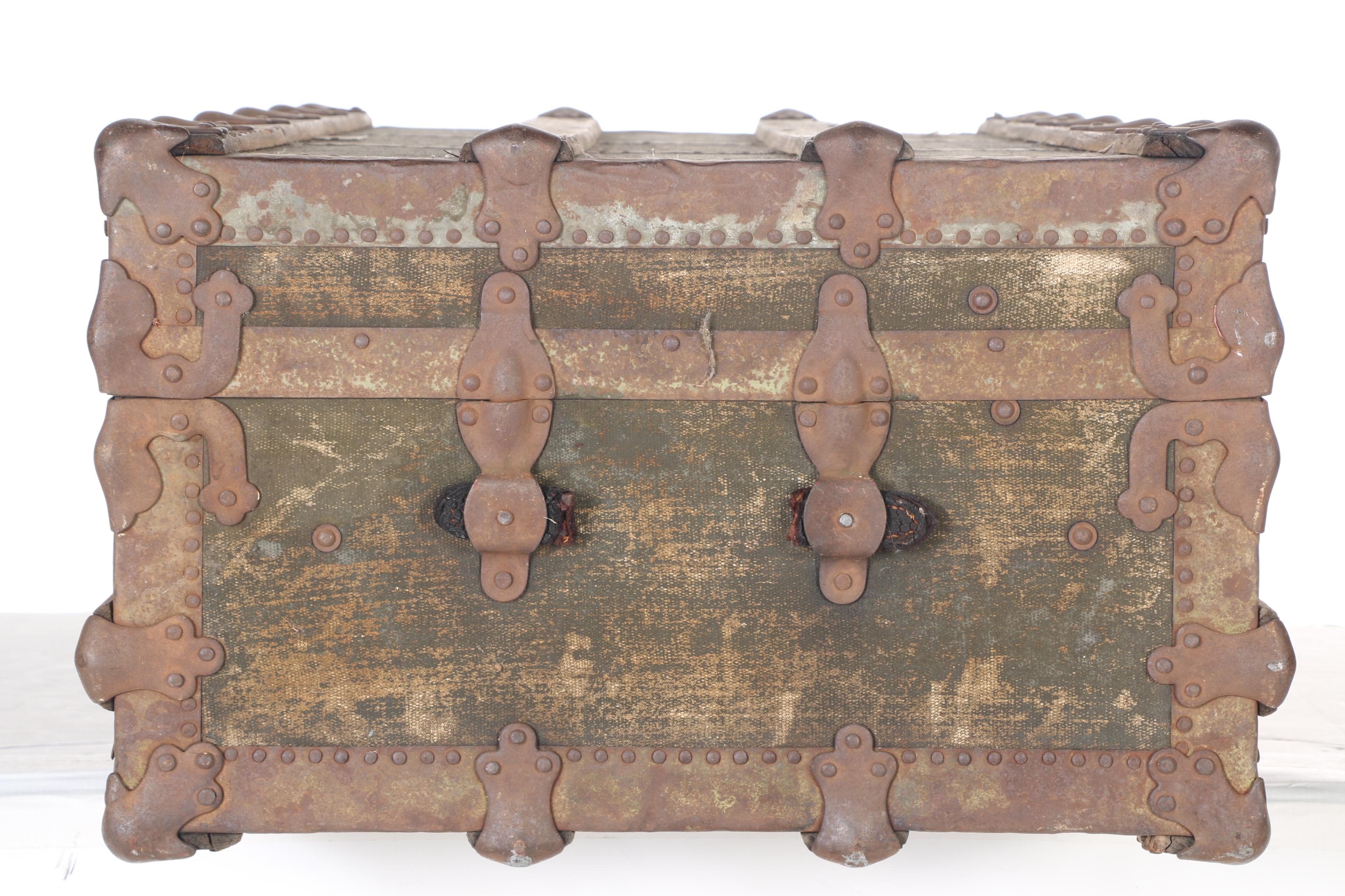 Antique Steamer Trunk by A.E. Meek Trunk & Bag Company