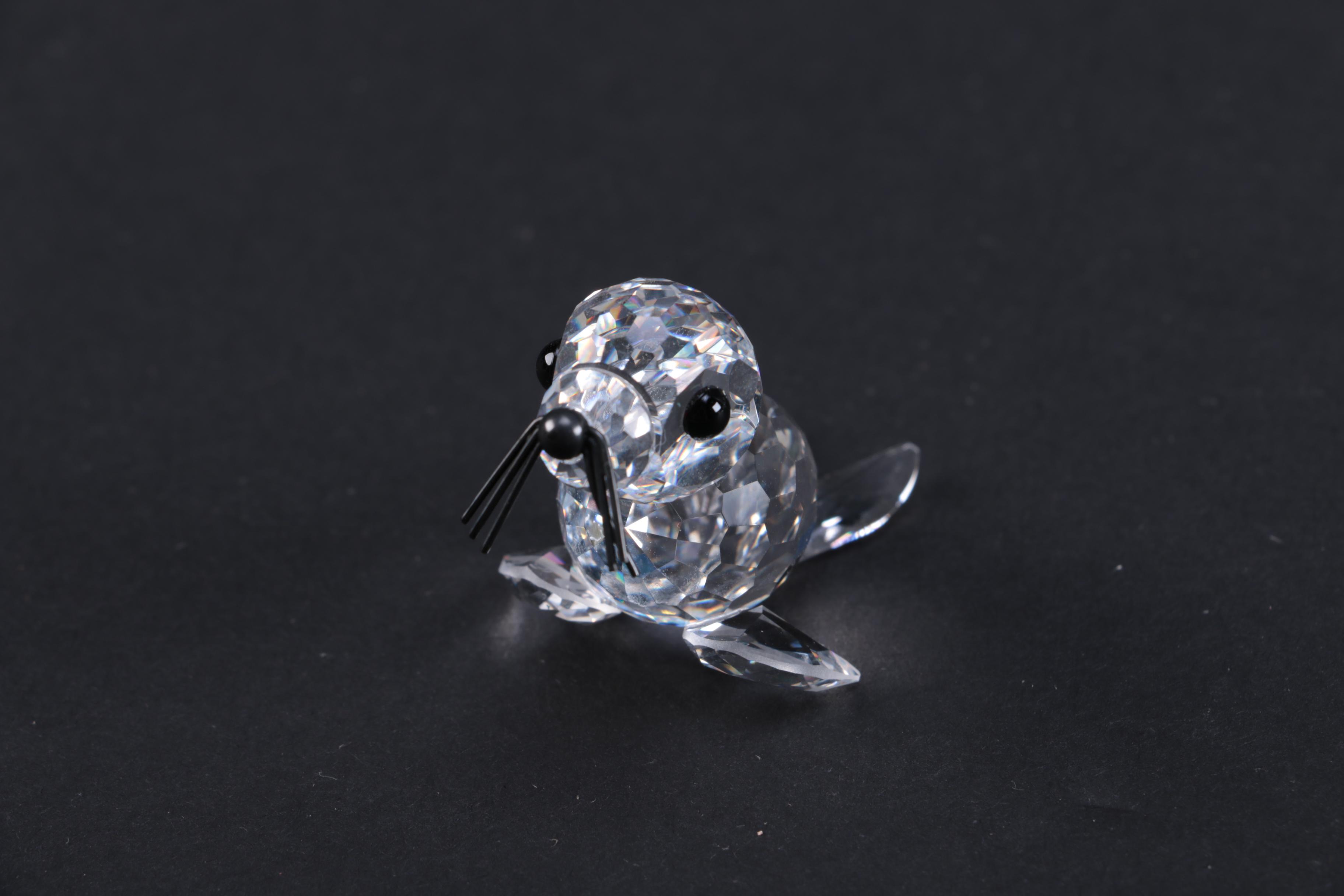 Collection of CrystalPaperweights Including Swarovski