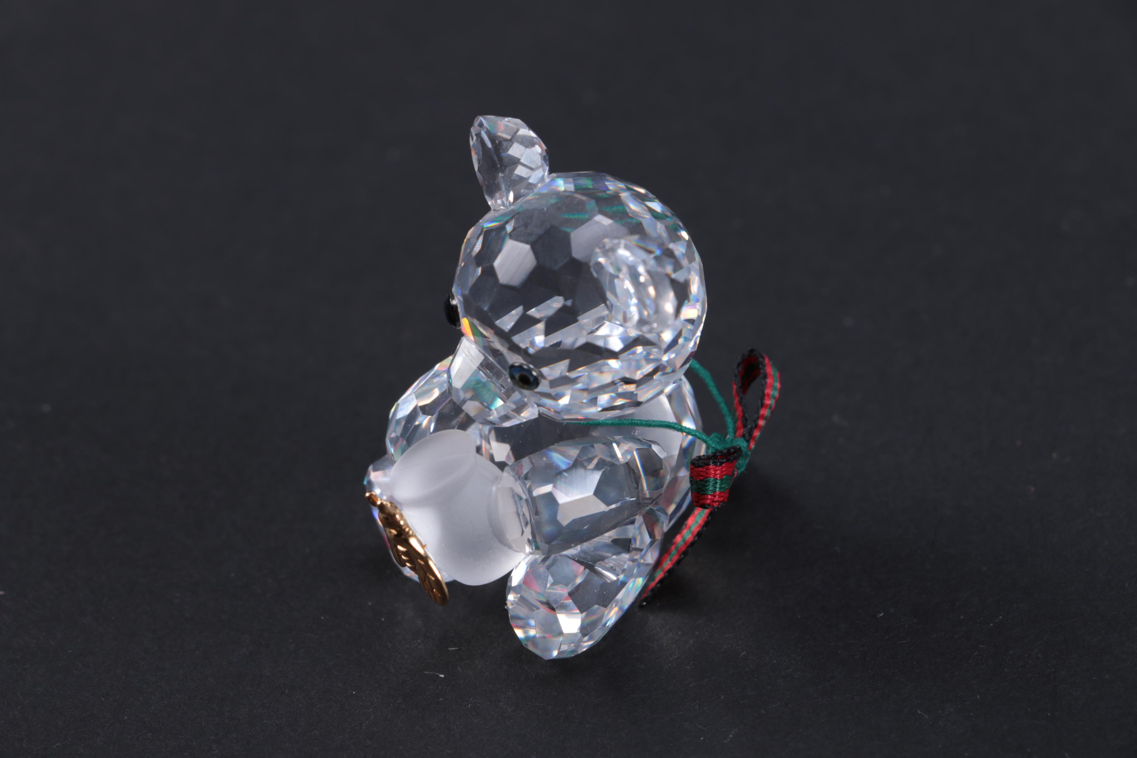 Collection of CrystalPaperweights Including Swarovski