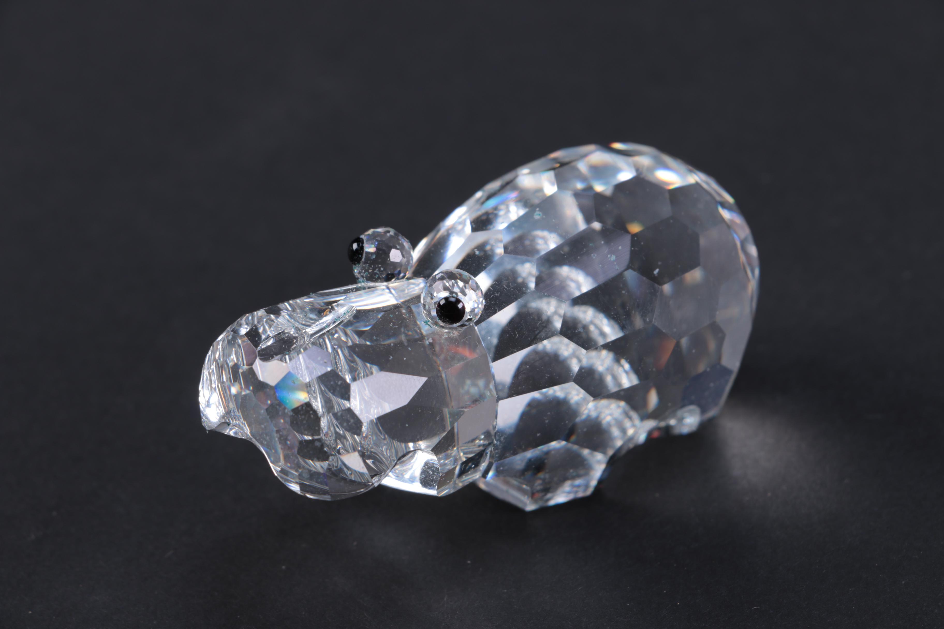 Collection of CrystalPaperweights Including Swarovski