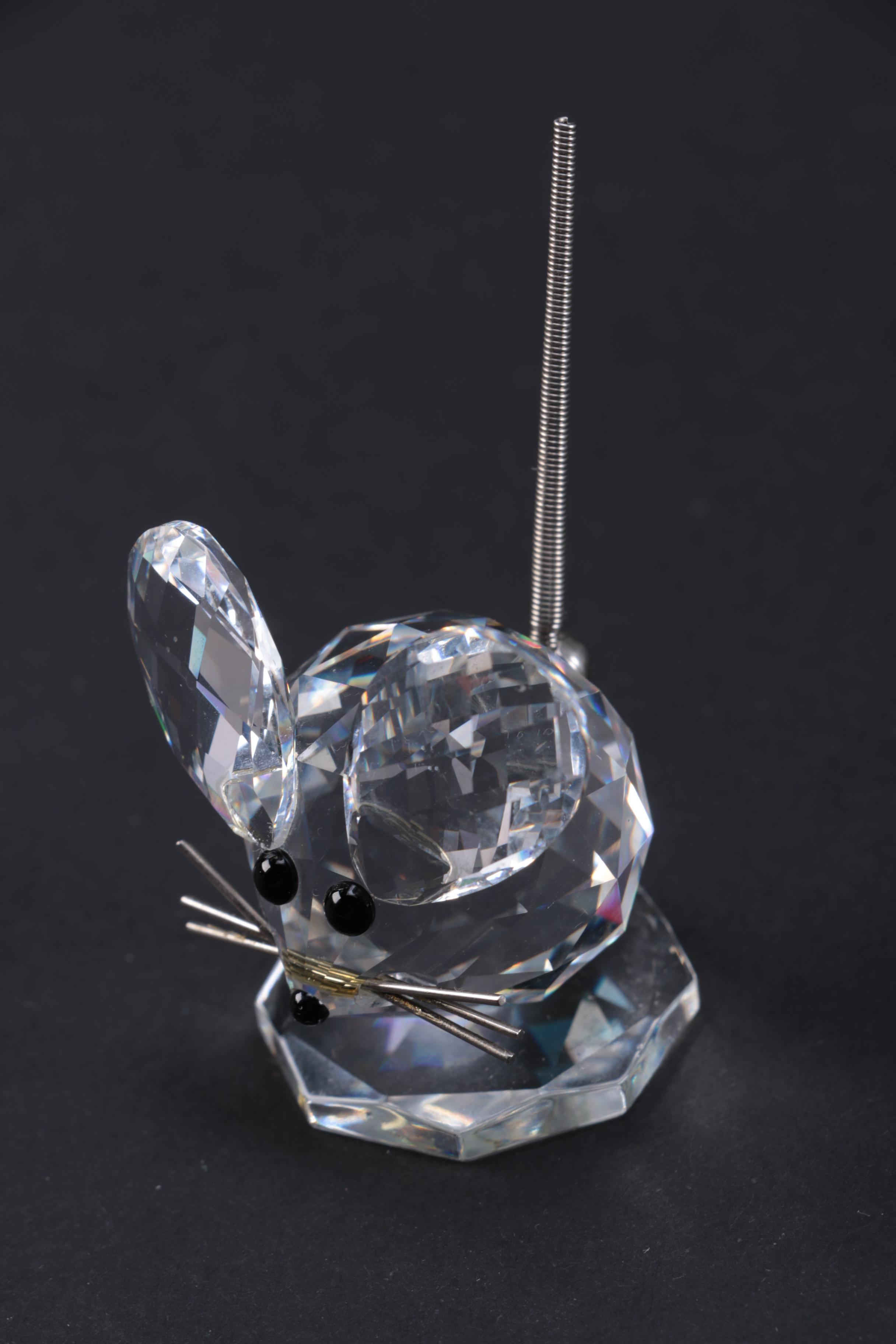 Collection of CrystalPaperweights Including Swarovski