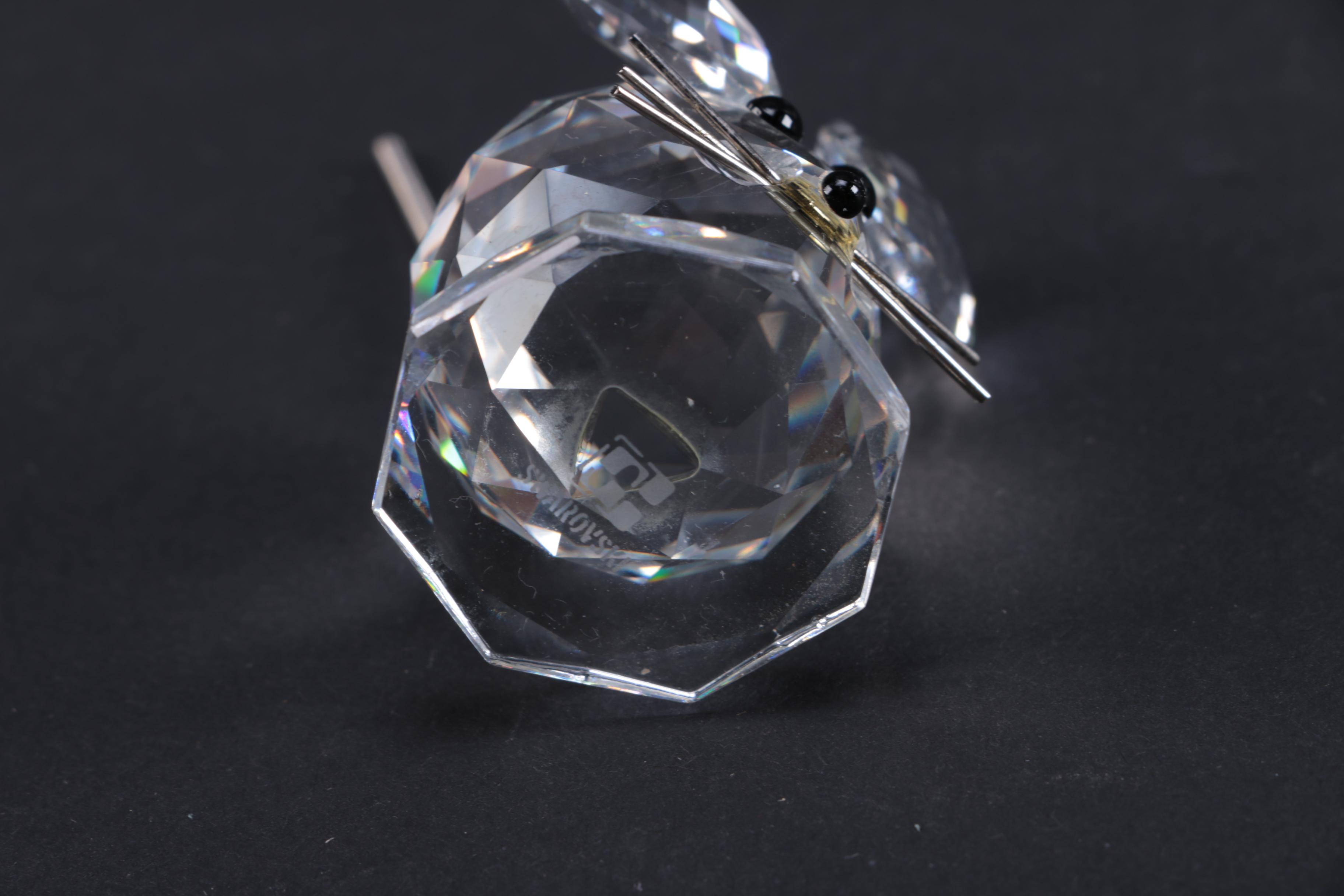 Collection of CrystalPaperweights Including Swarovski