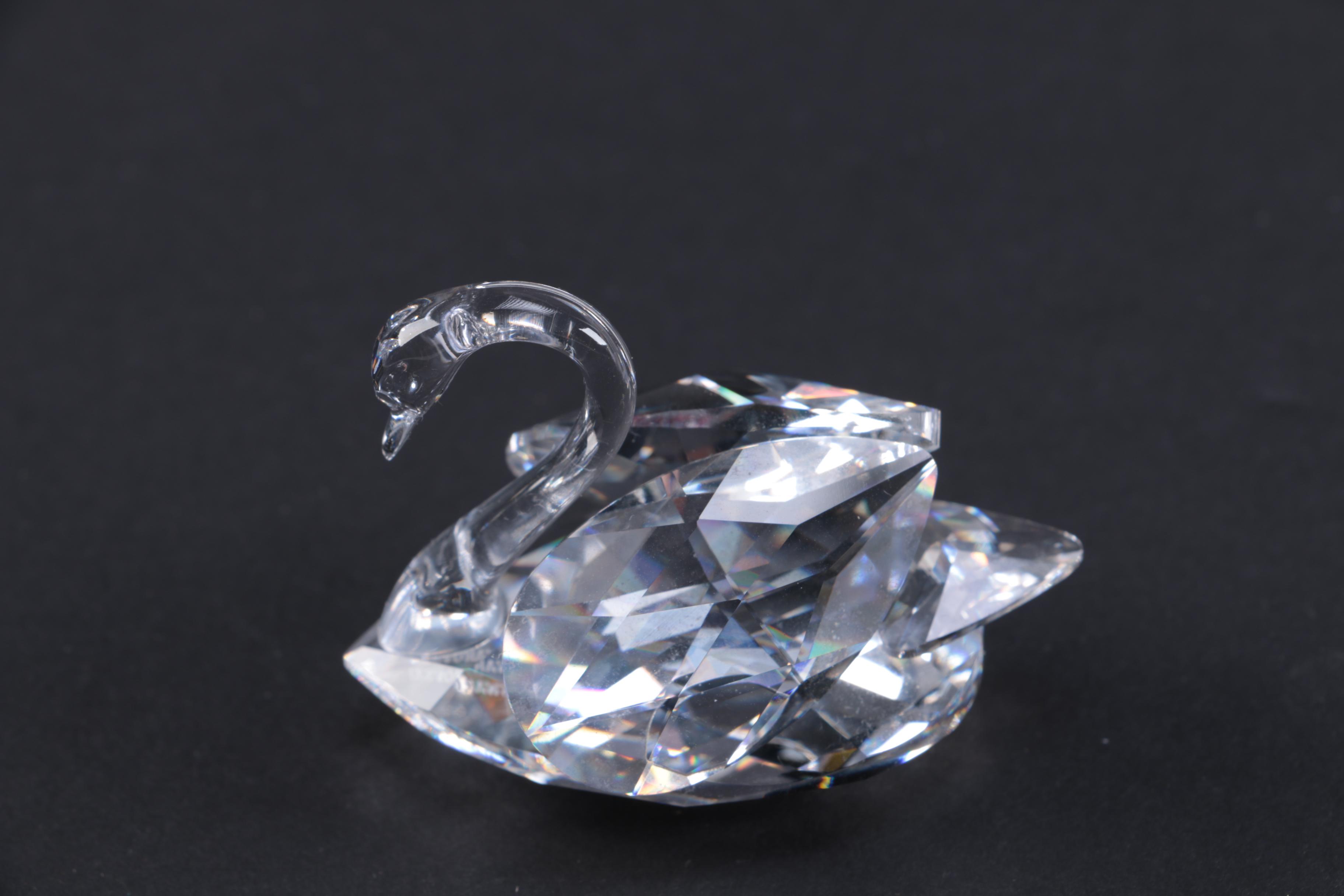 Collection of CrystalPaperweights Including Swarovski