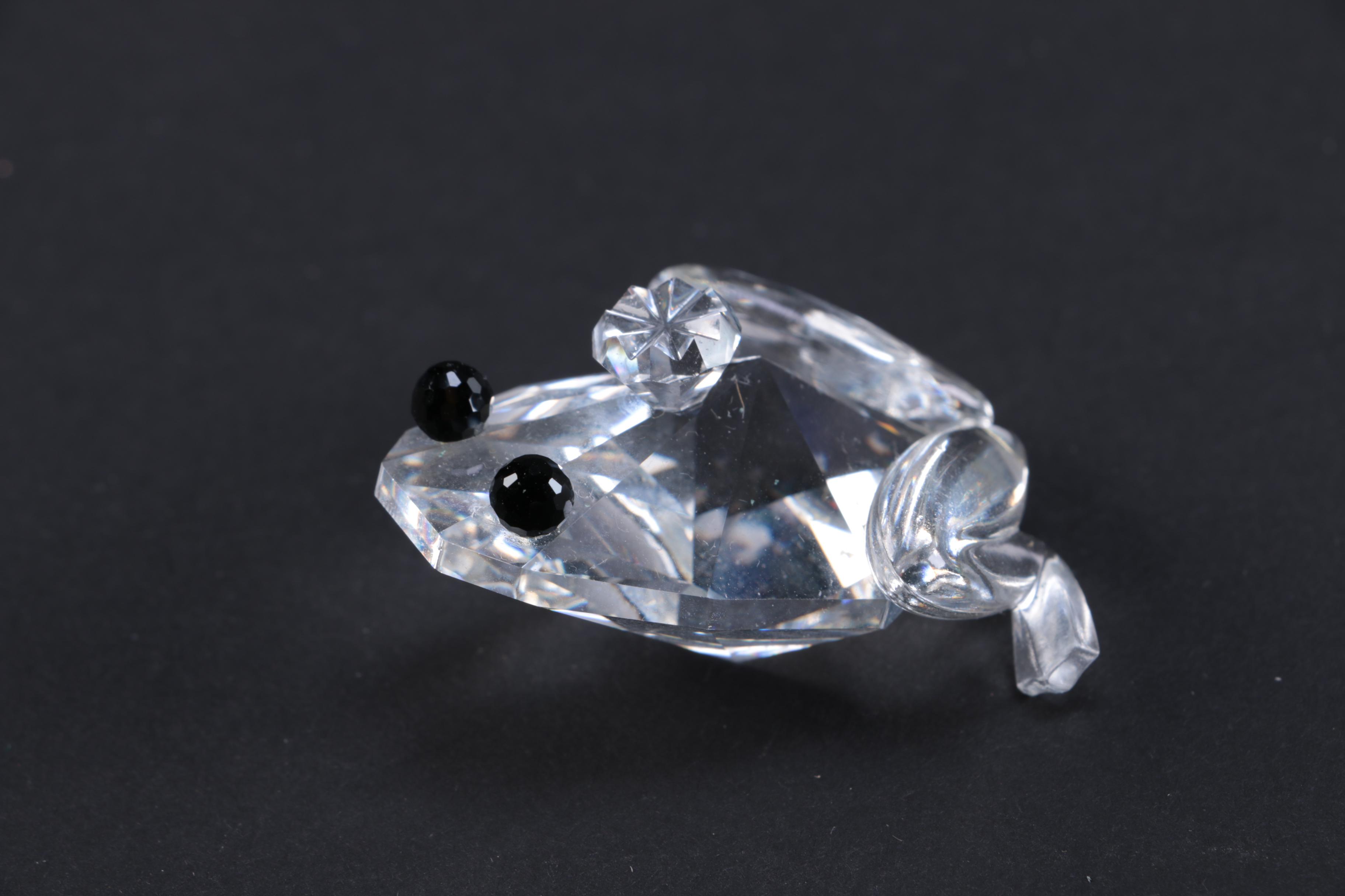 Collection of CrystalPaperweights Including Swarovski