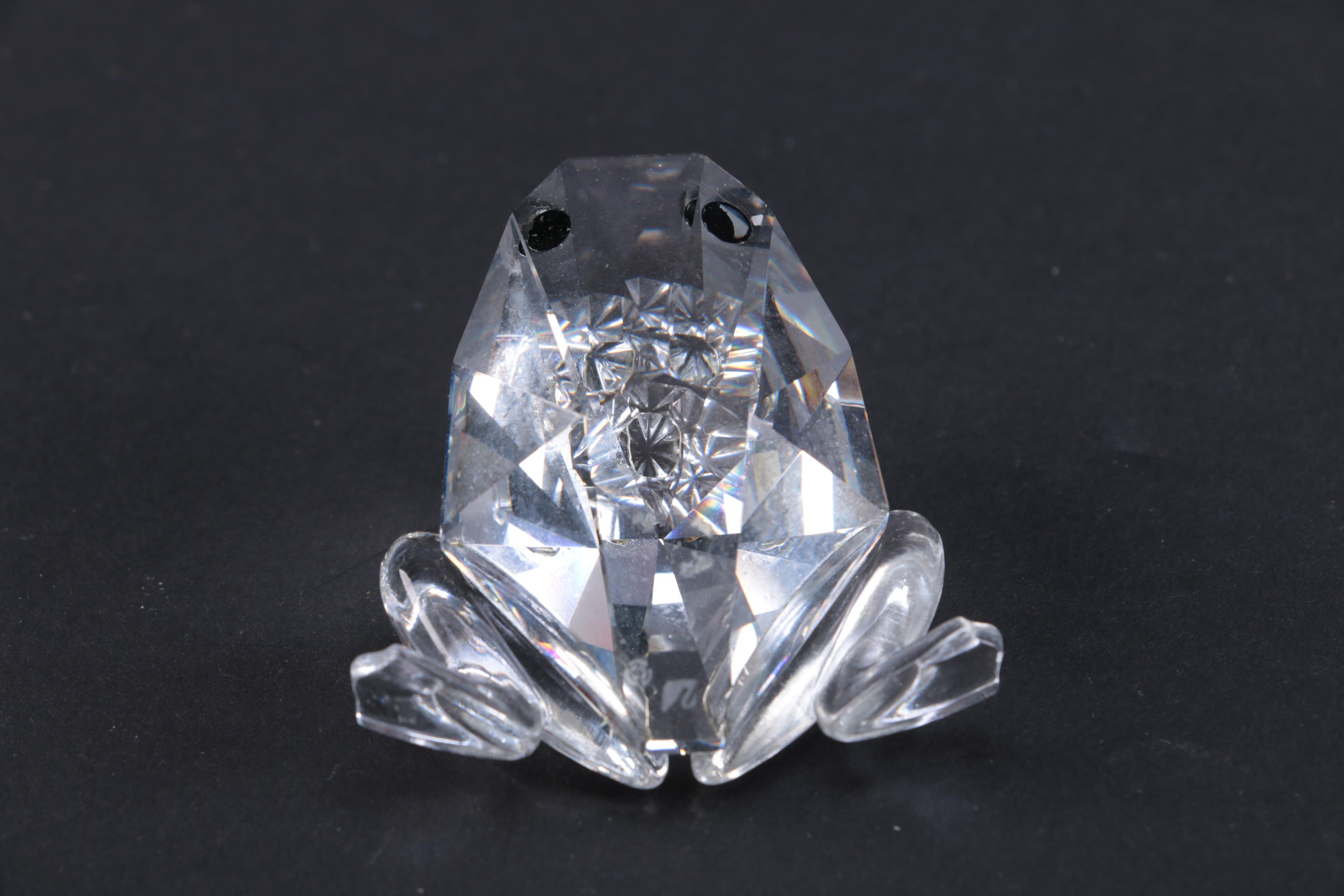 Collection of CrystalPaperweights Including Swarovski