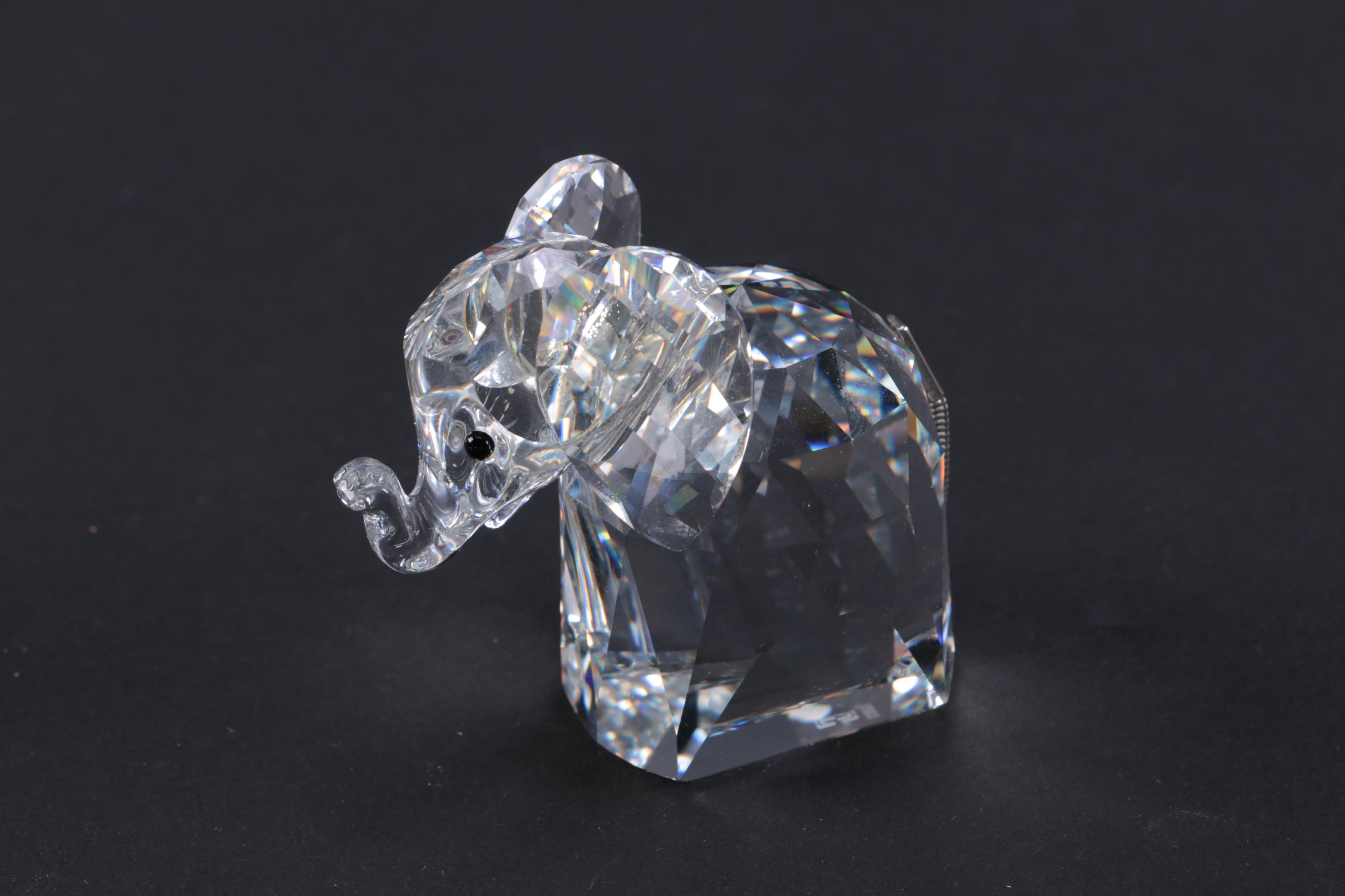 Collection of CrystalPaperweights Including Swarovski