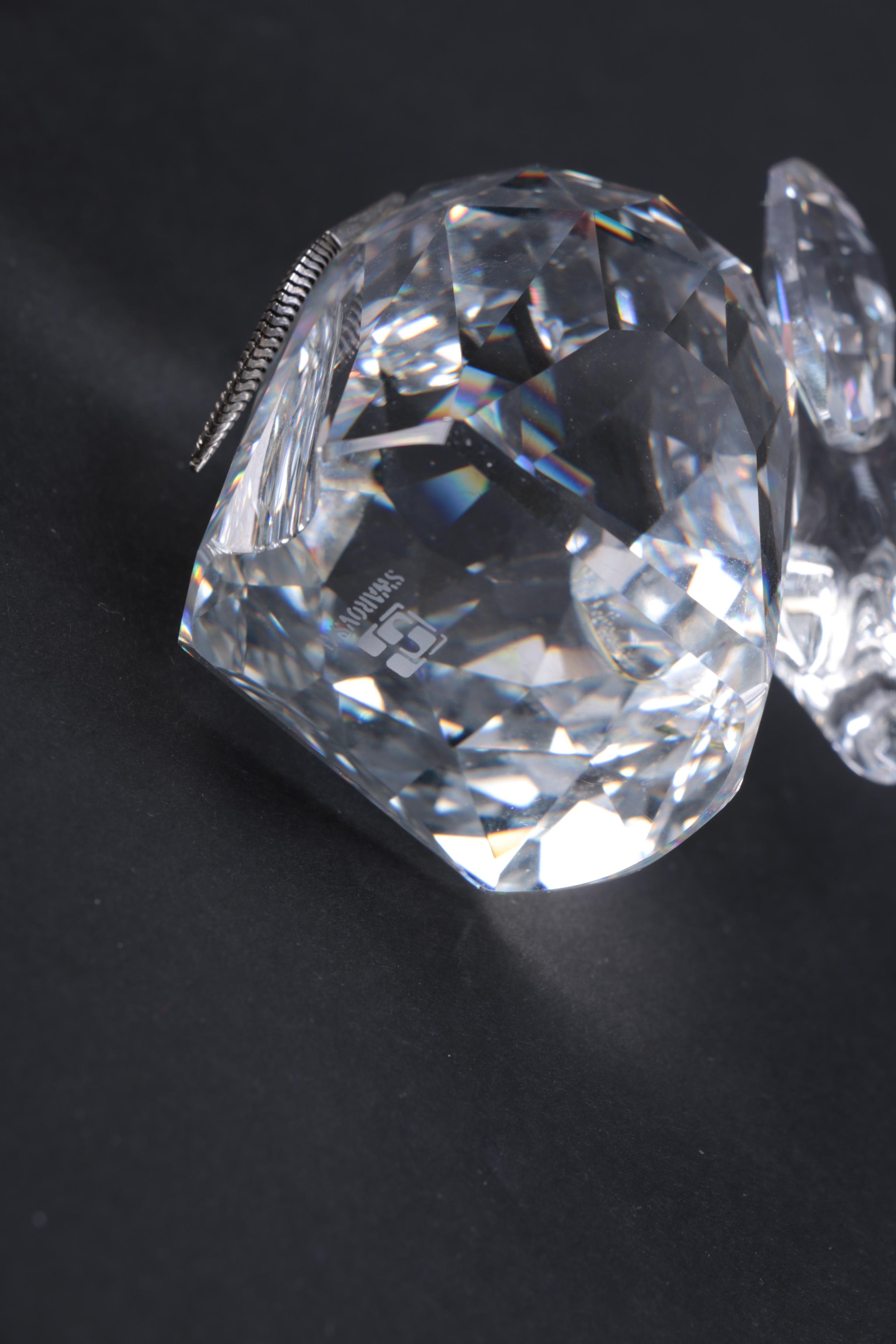 Collection of CrystalPaperweights Including Swarovski