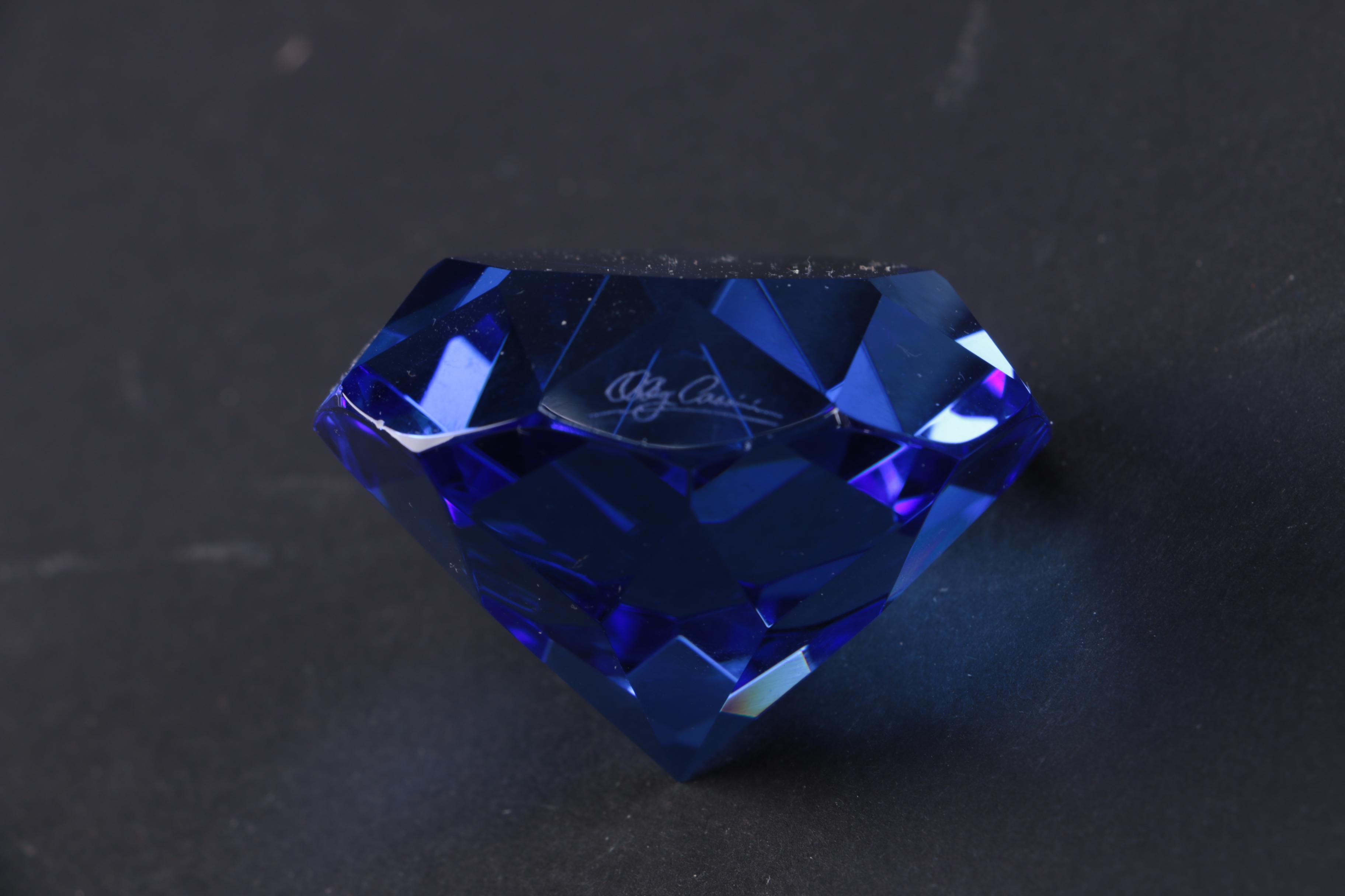 Collection of CrystalPaperweights Including Swarovski