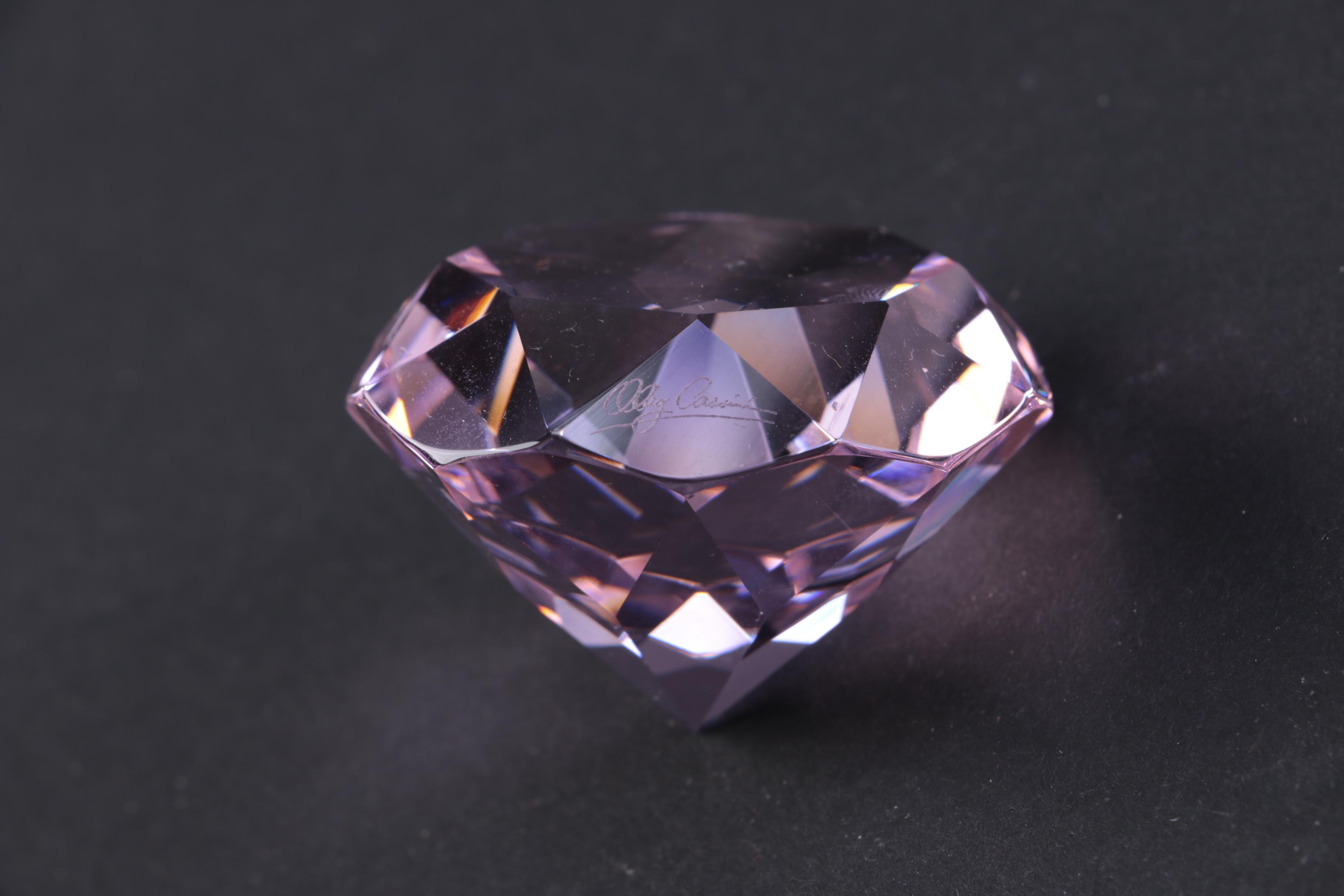 Collection of CrystalPaperweights Including Swarovski