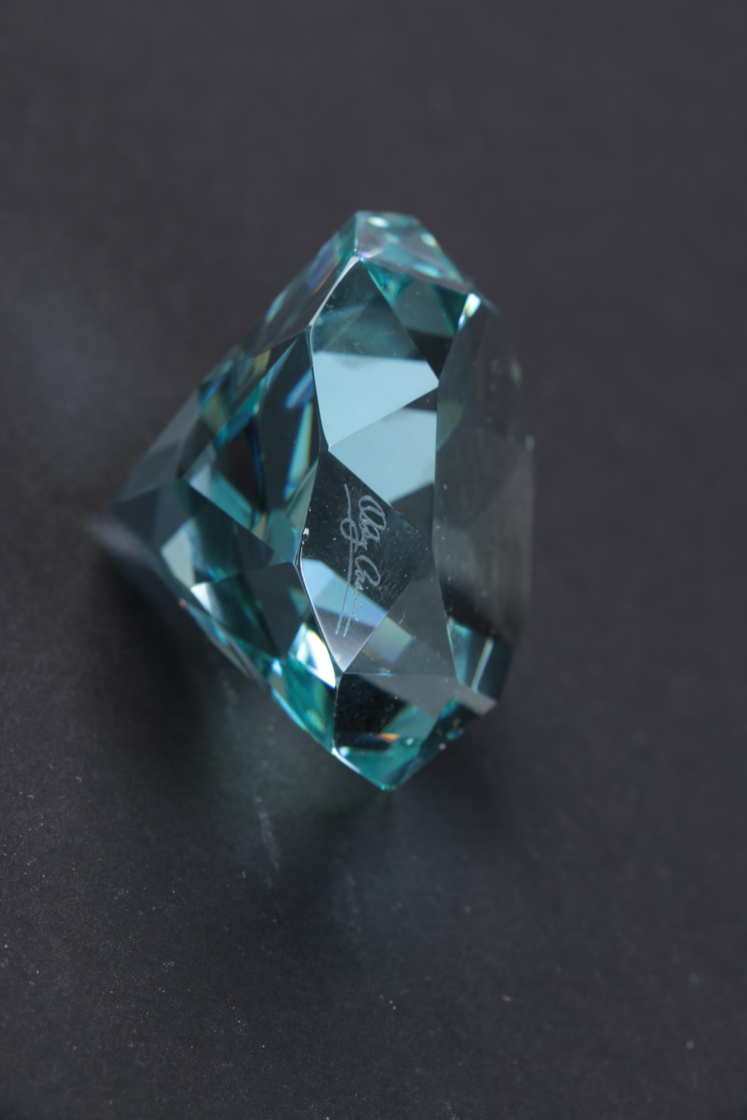 Collection of CrystalPaperweights Including Swarovski