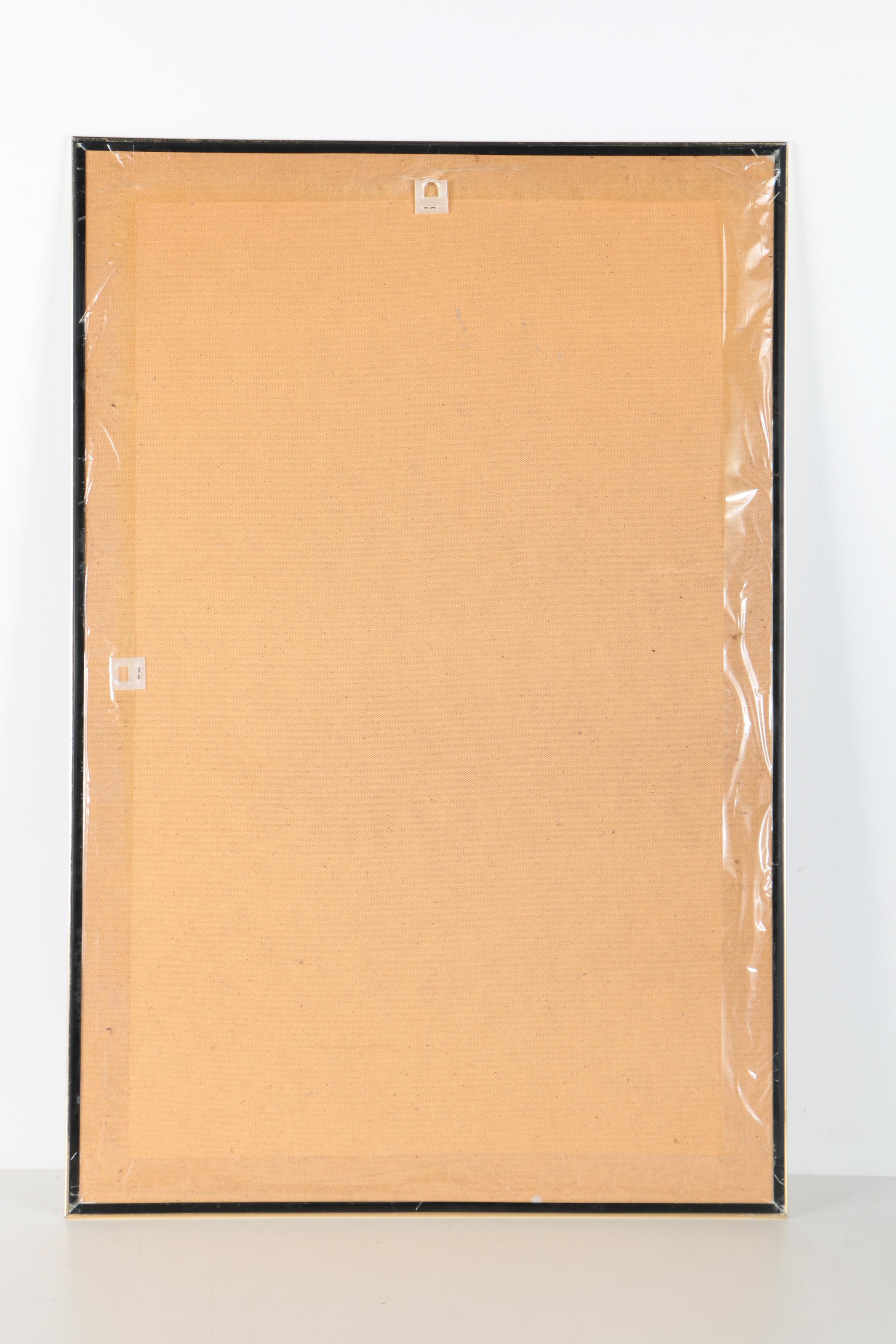 Framed Reproduction German-Language Zeppelin Poster