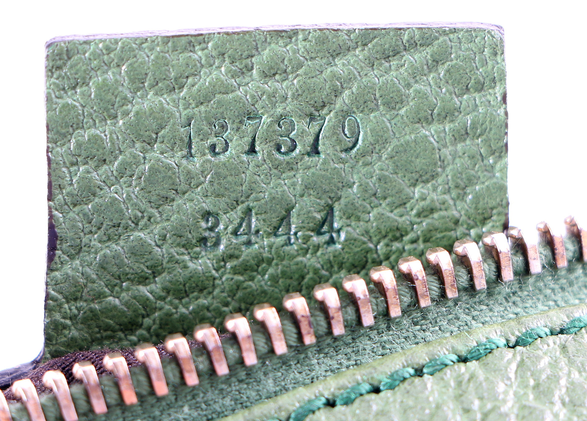 Gucci Green Pebbled Leather Handbag