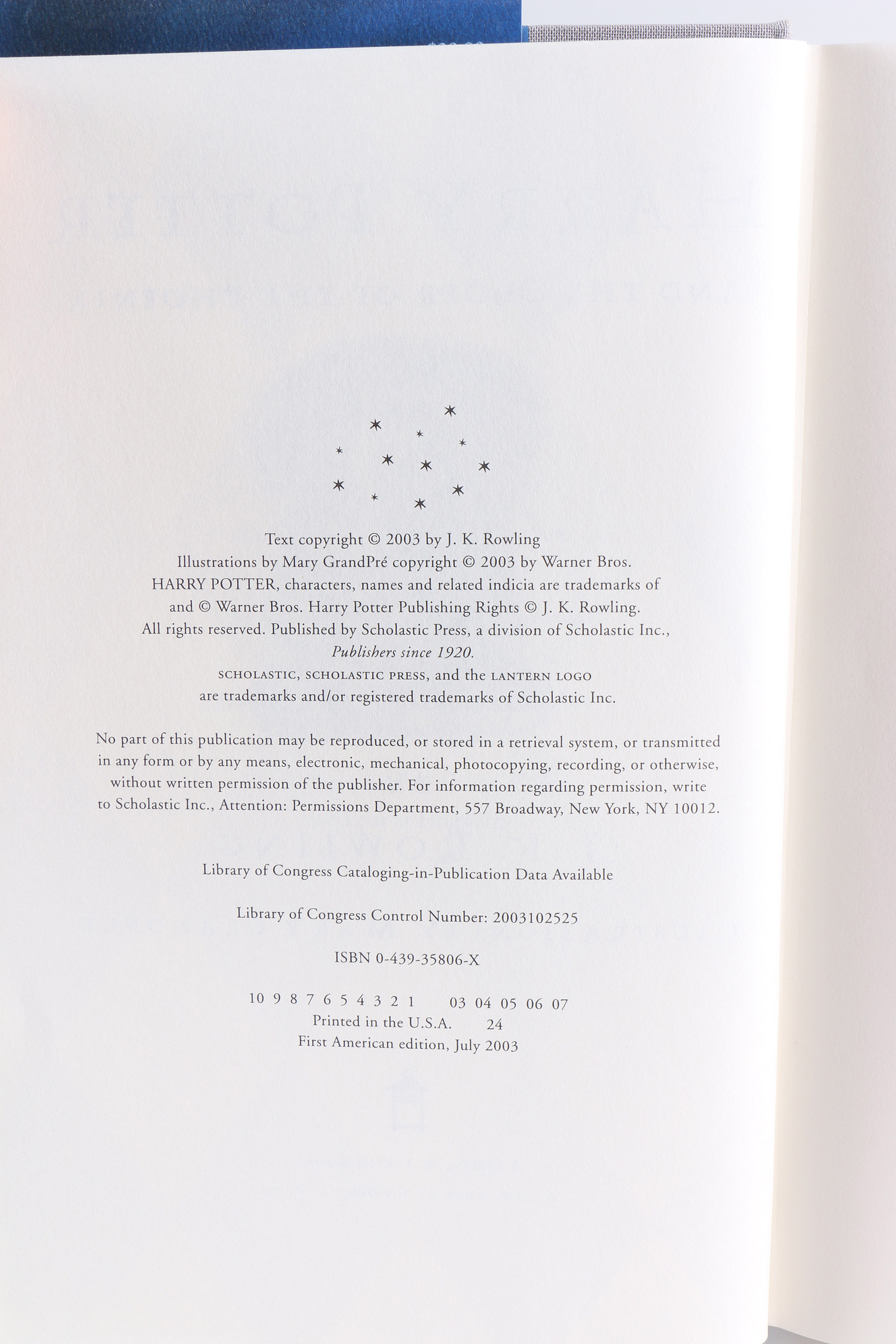 Complete "Harry Potter" Series Including First Editions