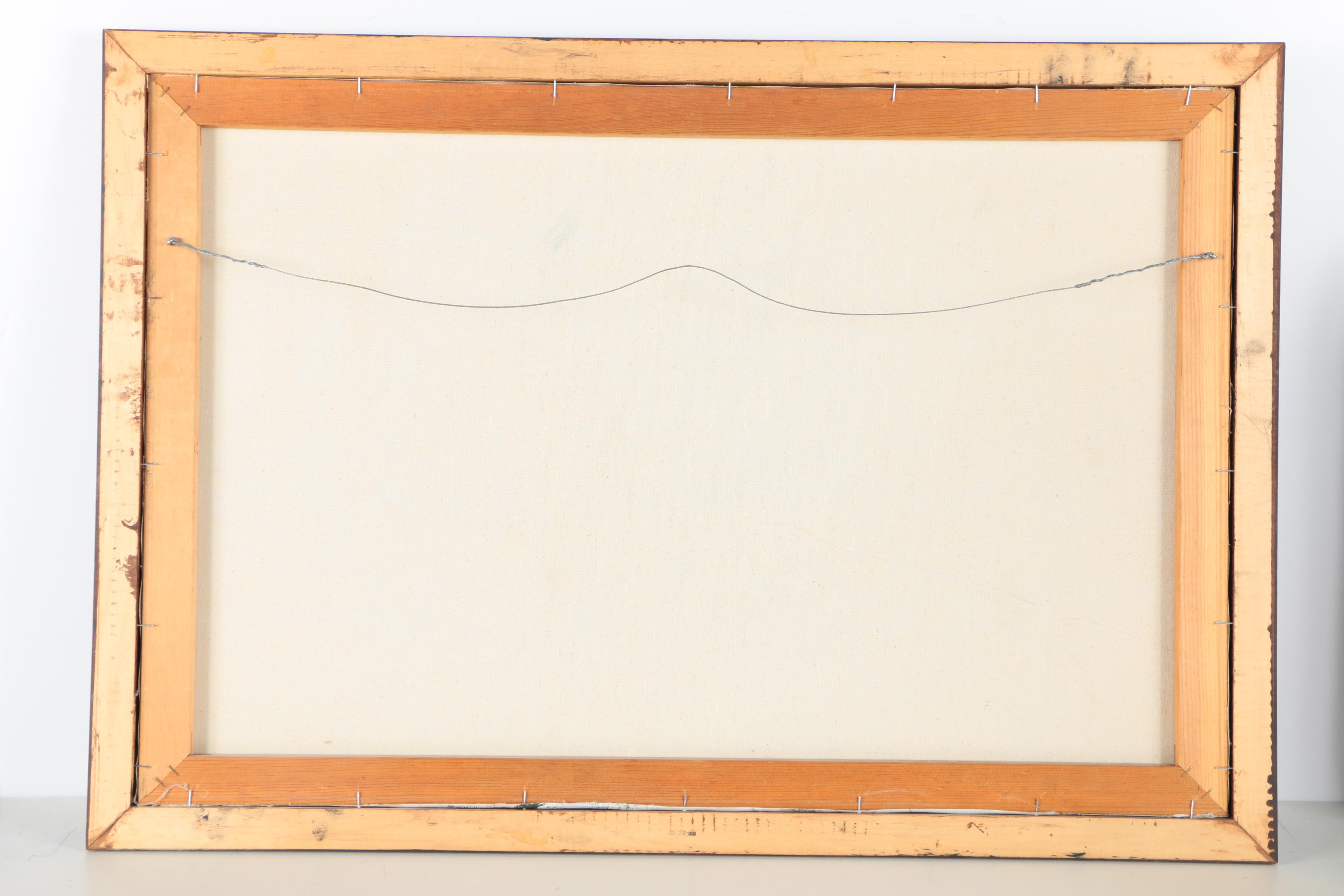 Henri Rogers Original Oil Painting Of European Street Scene