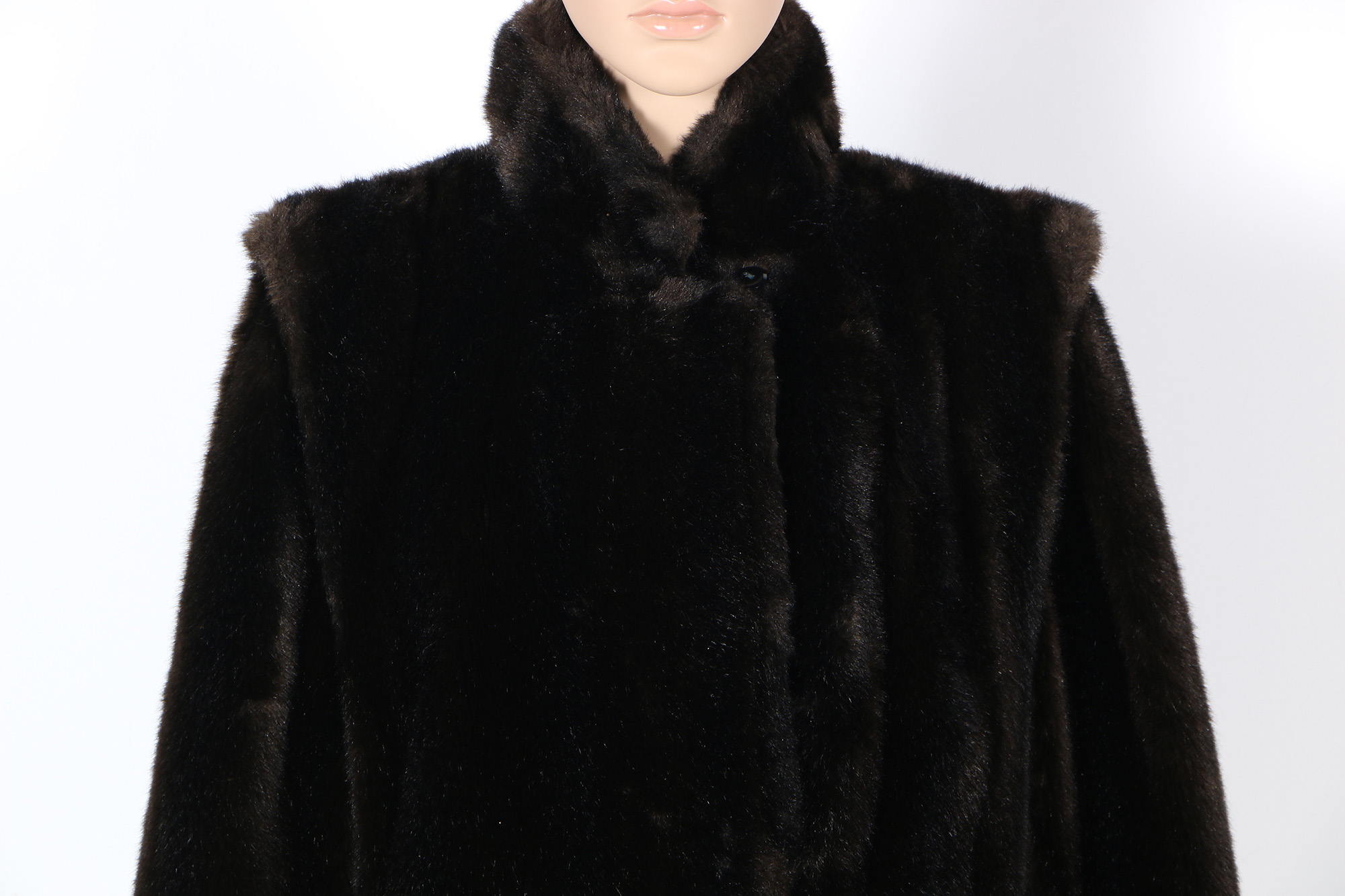 Vintage Sportowne Faux Fur Women's Dress Coat and Hat