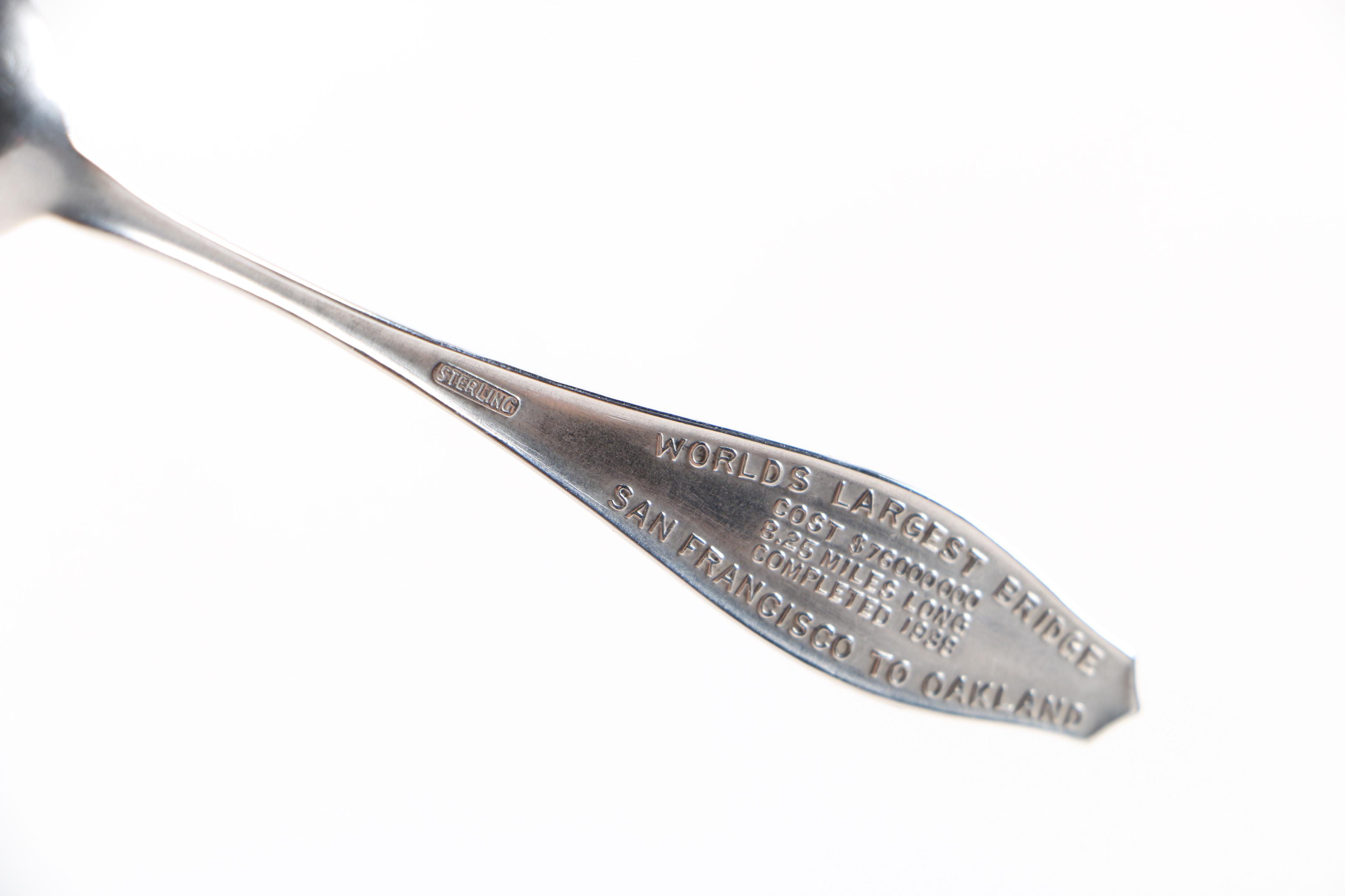 Collection of Sterling Silver Souvenir Spoons