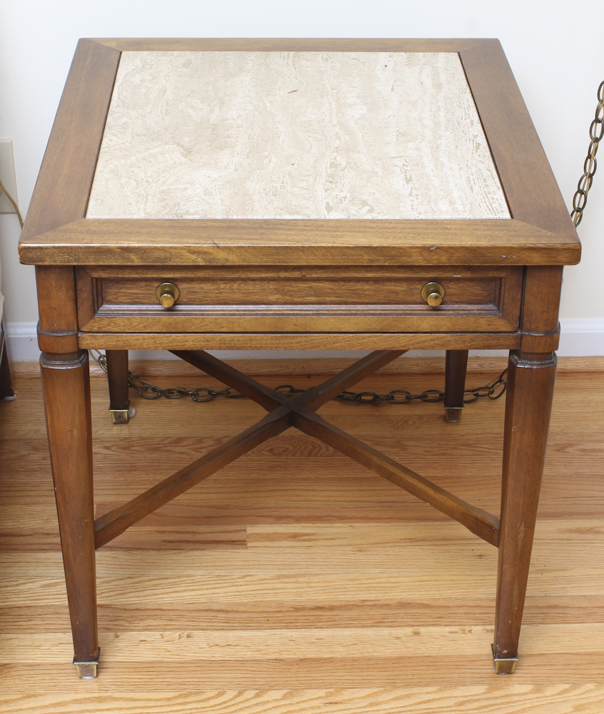 Pair of Sheraton Style Side Tables from Fine Furniture by Gordon's Inc.